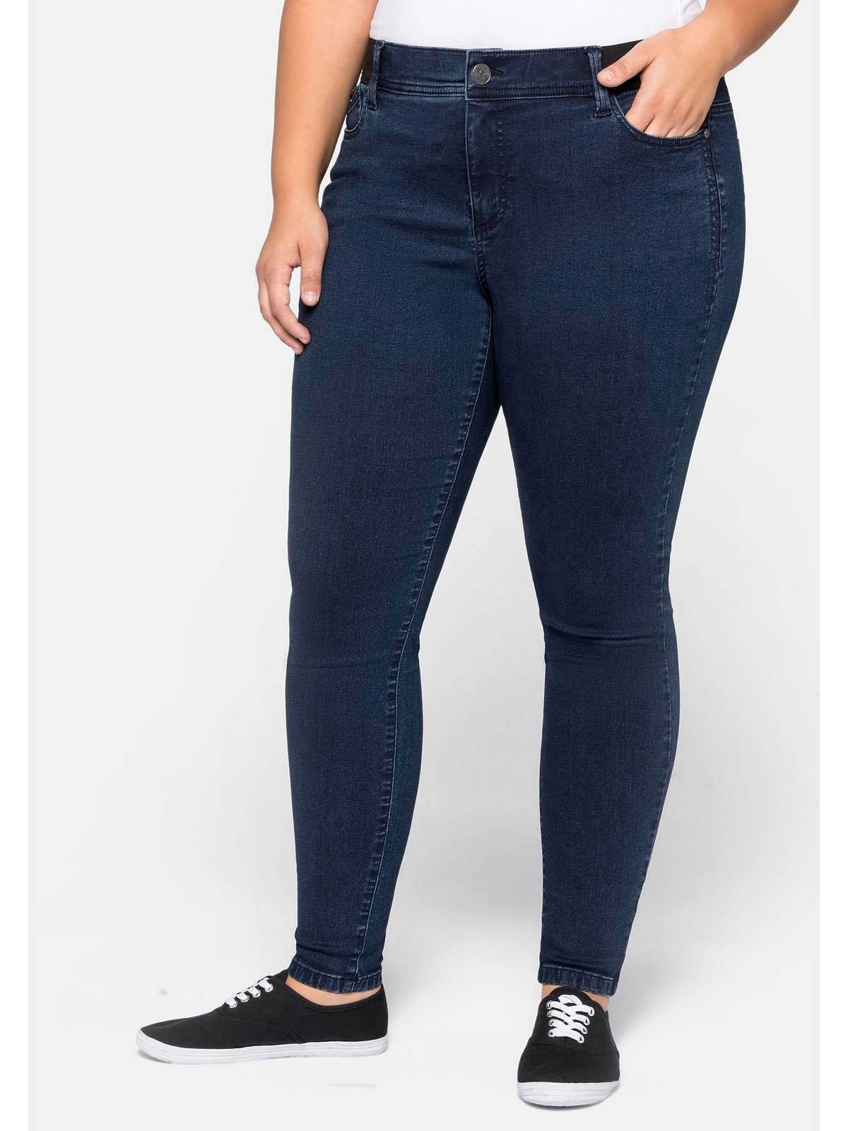 Sheego Stretch-Jeans Große Größen »Die Skinny«, wächst bis zu 3 Gr. mit