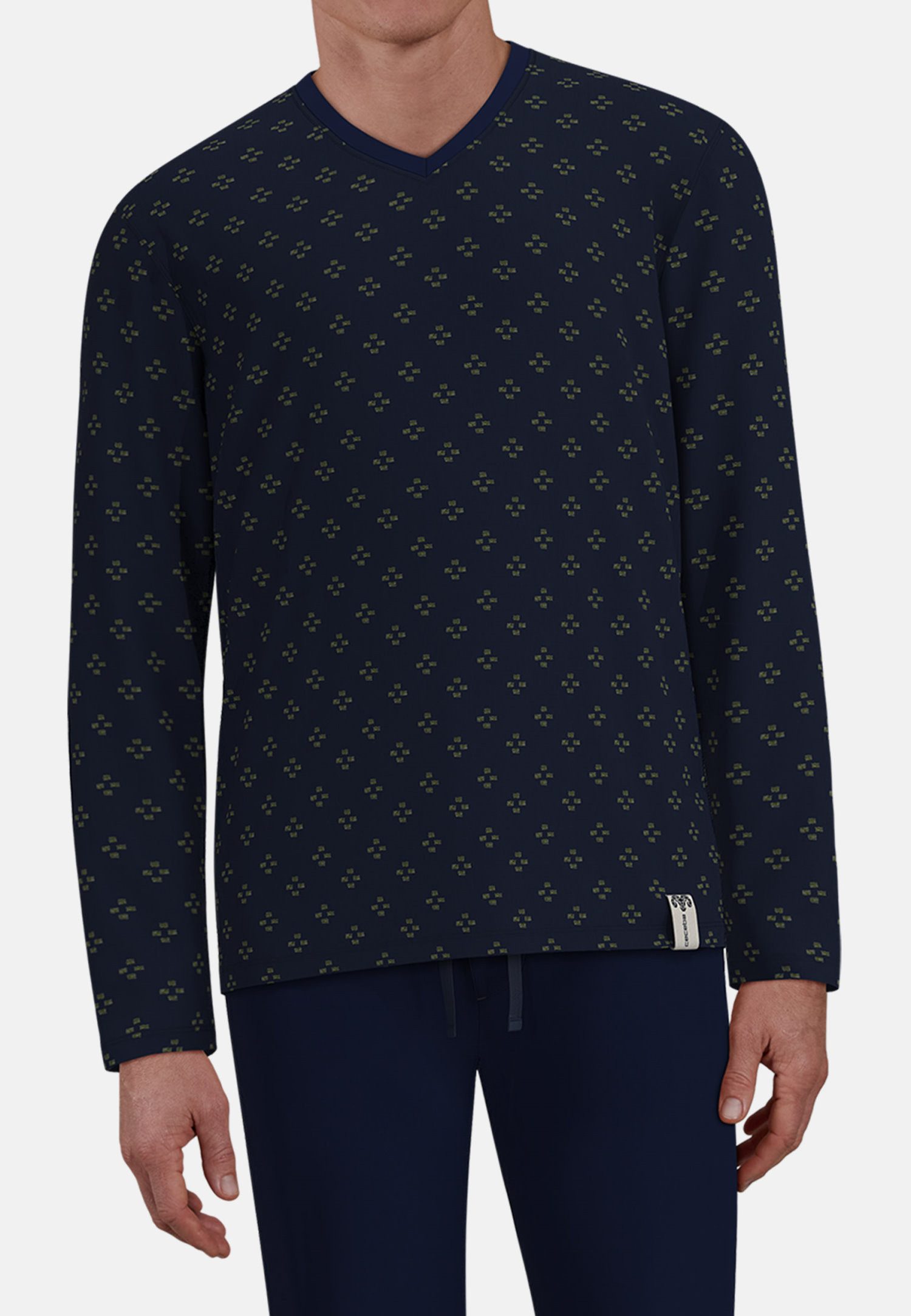 CECEBA Schlafanzug Herren Pyjama Interlock warm (2 tlg) Modisches Design günstig online kaufen