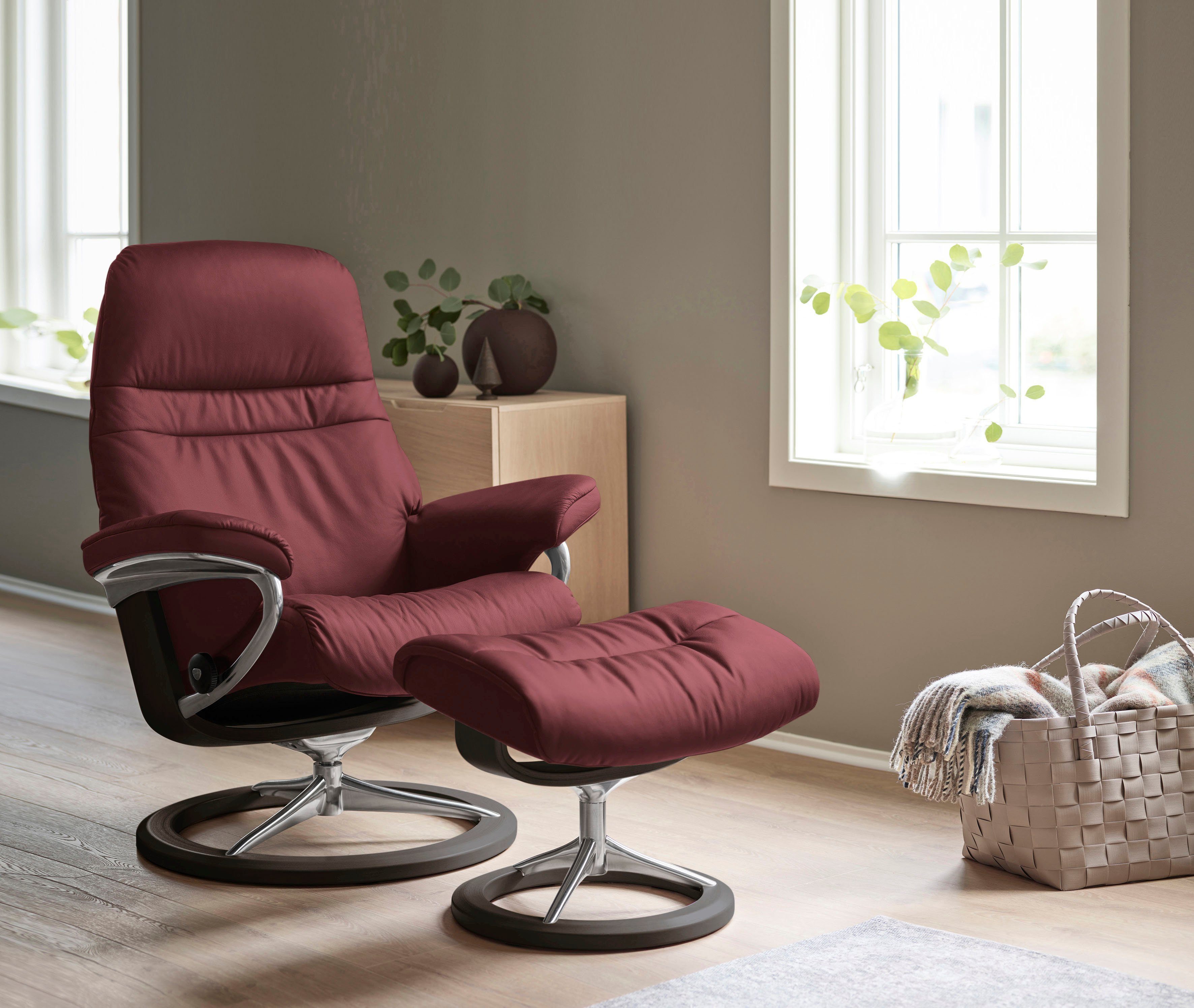 Sunrise, Größe Wenge Relaxsessel Base, L, Signature Stressless® Gestell mit