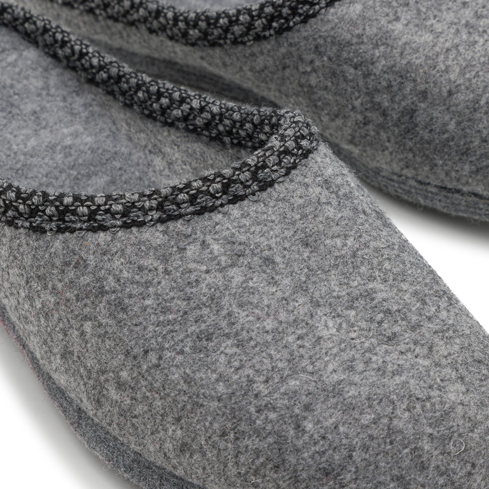 Pantoffelmann Filzpantoffel Herren Damen Hausschuh Filzlatschen superdicke Filzsohle Pantoffel (1 Paar) Filzpantoffeln, Gästepantoffel besonders leicht – Bild 5 von 5