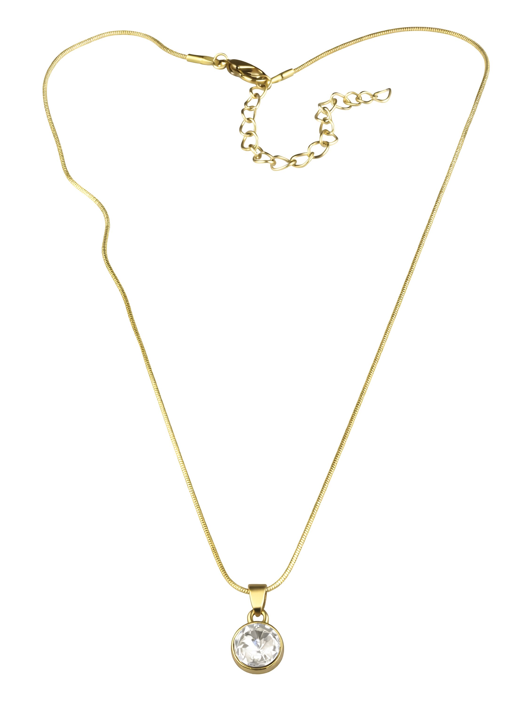 COLLEZIONE ALESSANDRO Kette mit Anhänger Sarina, mit kleinem Stein