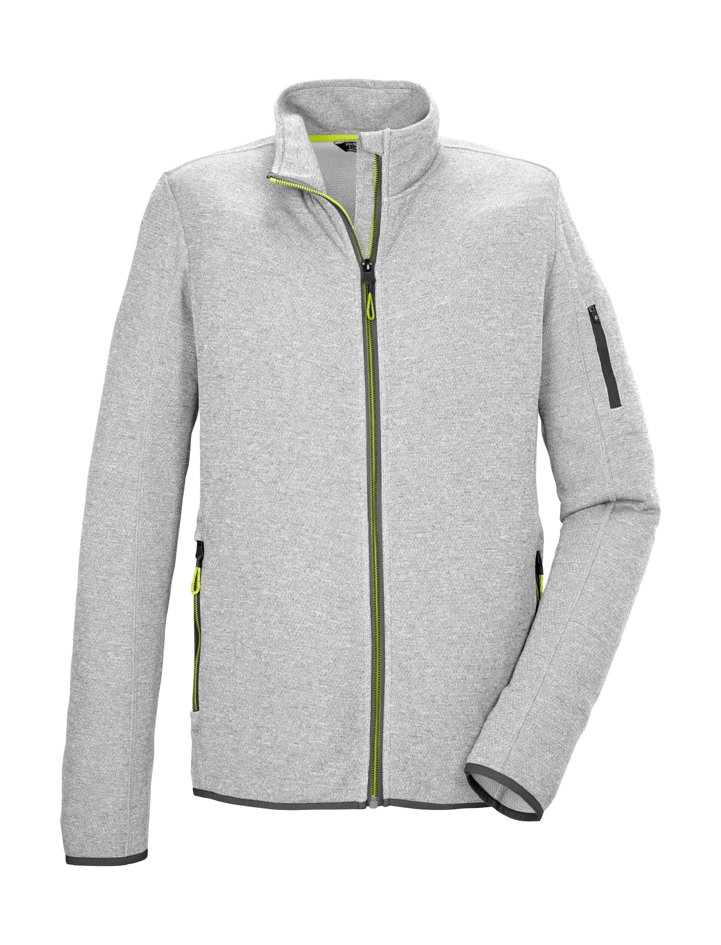 Killtec Strickjacke "KOS 91 MN FLX JCKT" Melange-Optik, Kinnschutz, verschl günstig online kaufen