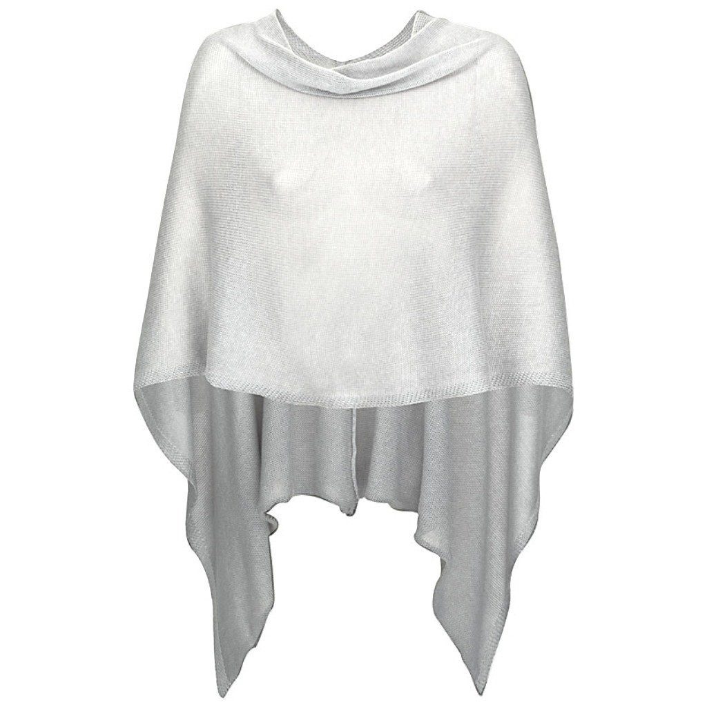 Mississhop Strickponcho Damen Poncho Cape Überwurf Strickponcho feiner Strick 221