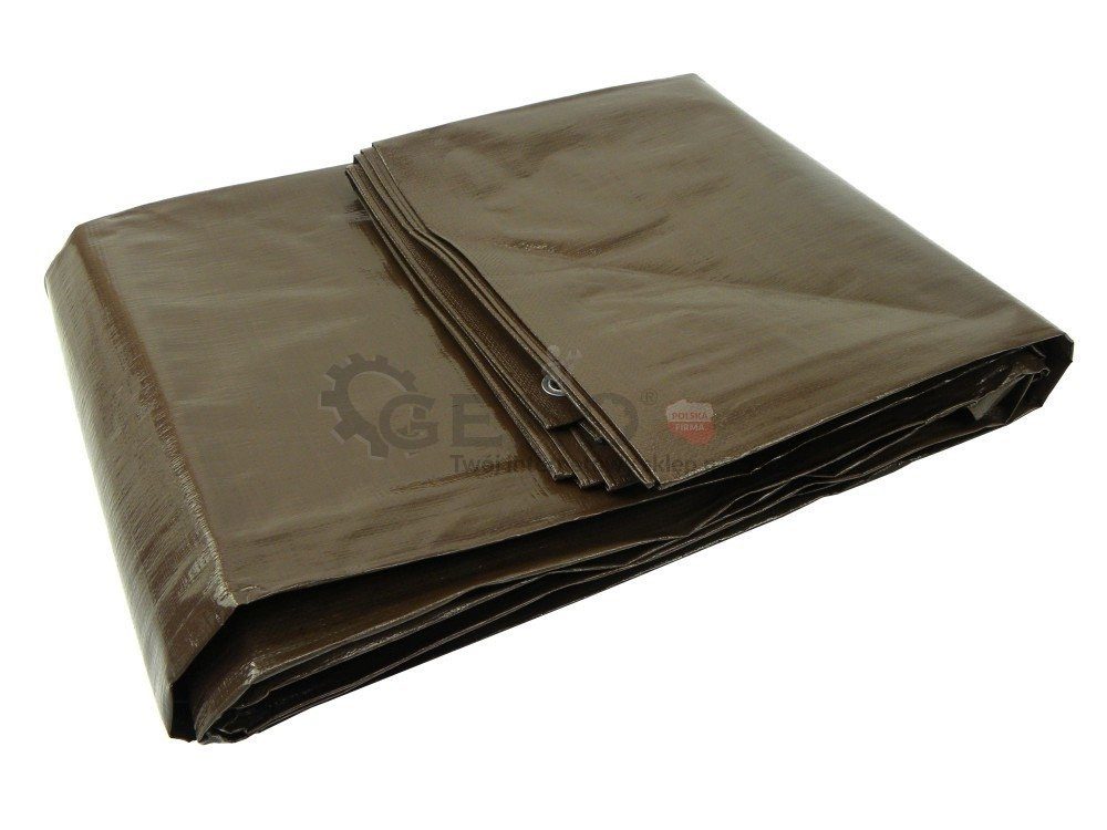 GEKO Schutzplane Geko PE-Plane G70706 2x4 m braun super dick