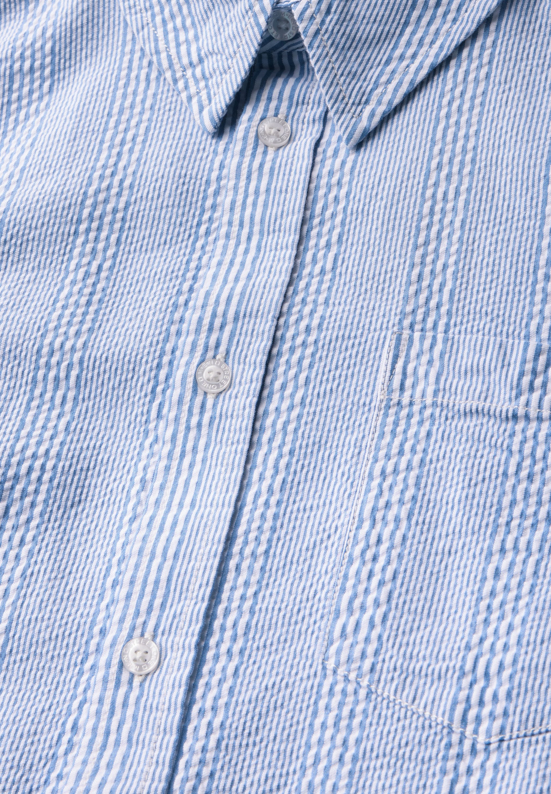 STREET ONE MEN Kurzarmhemd aus reiner Baumwolle