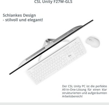 CSL Unity F27-GLS mit Windows 10 Pro All-in-One PC (27 Zoll, Intel® Celeron Celeron® N4120, UHD Graphics 600, 16 GB RAM, 256 GB SSD)