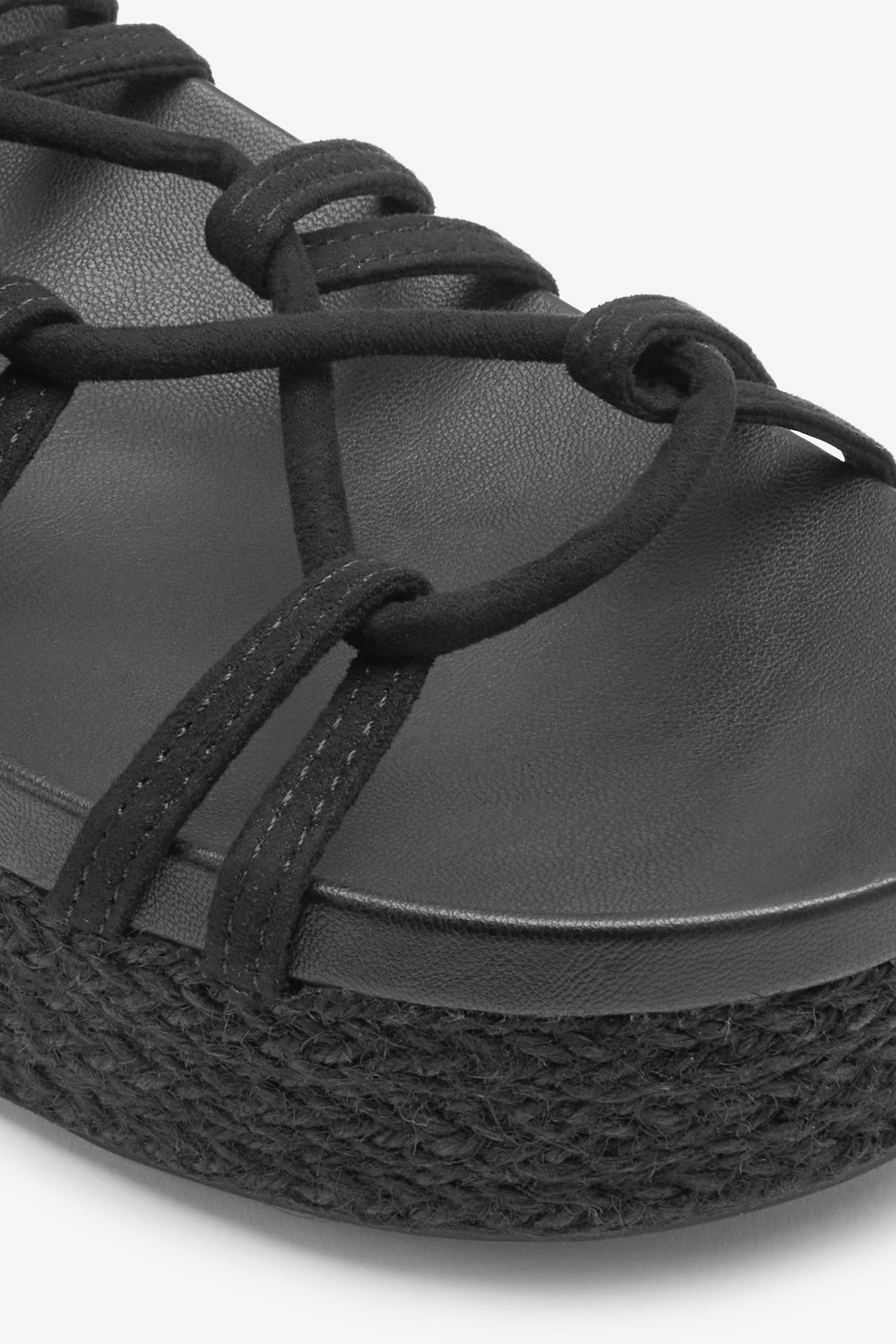 Black Espadrille-Flatform-Sandalen Comfort® Next Forever Keilsandalette (1-tlg)