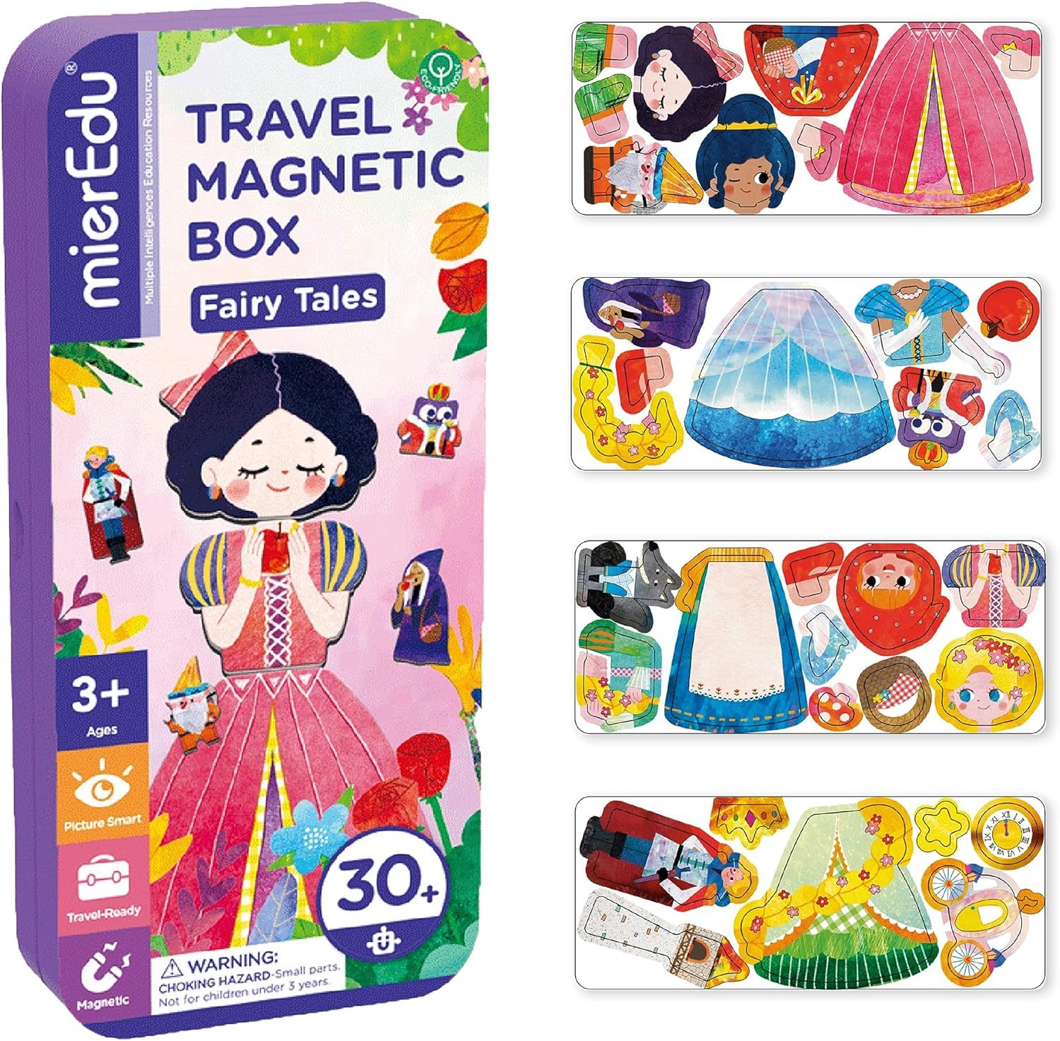 MIEREDU Lernspielzeug Magnetpuzzle Magnetspiel-Box Prinzessin Einhorn günstig online kaufen