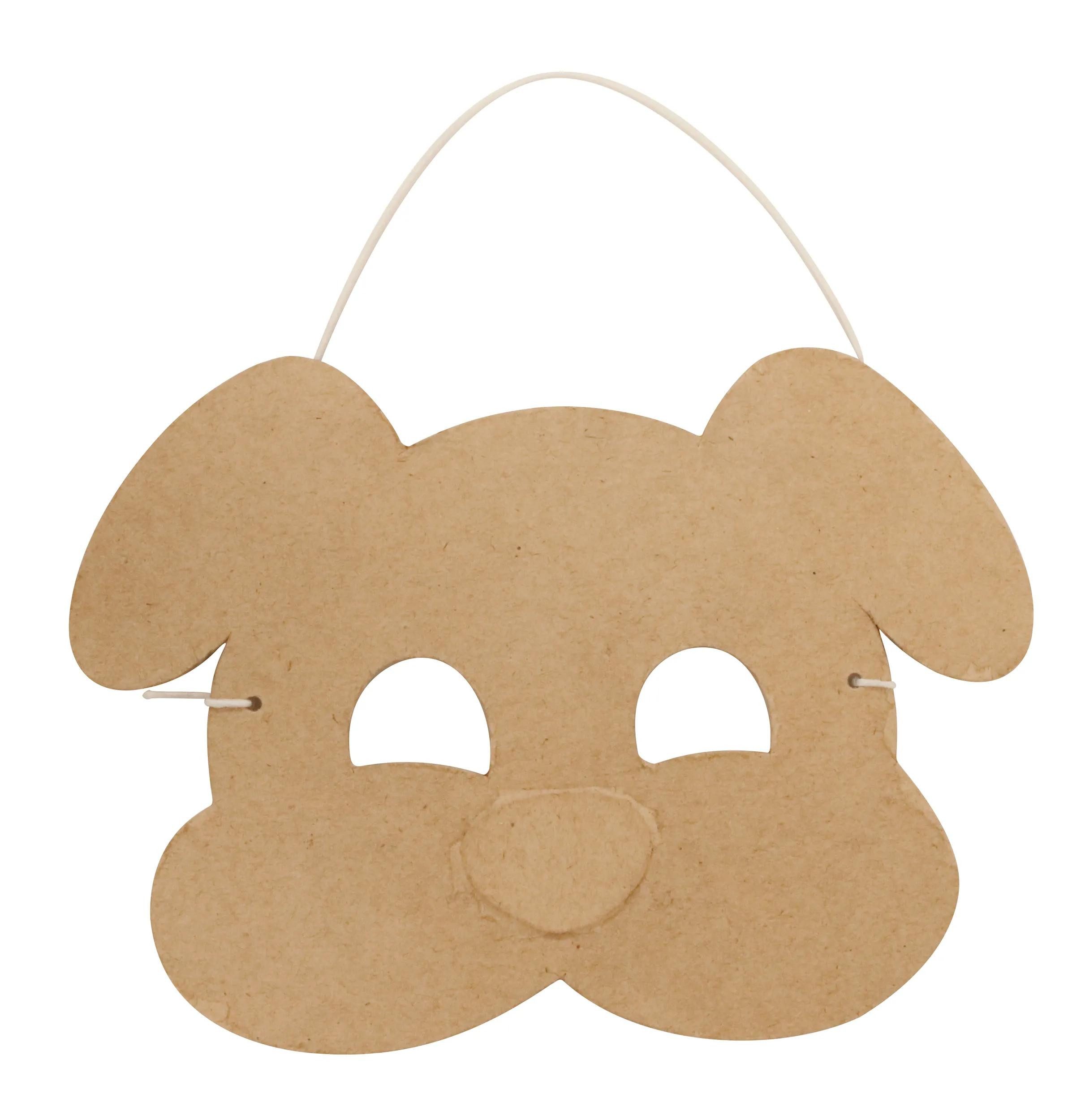 CLAIREFONTAINE Papierdekoration 5x Kindermaske Hund AC939C, Verkleidung