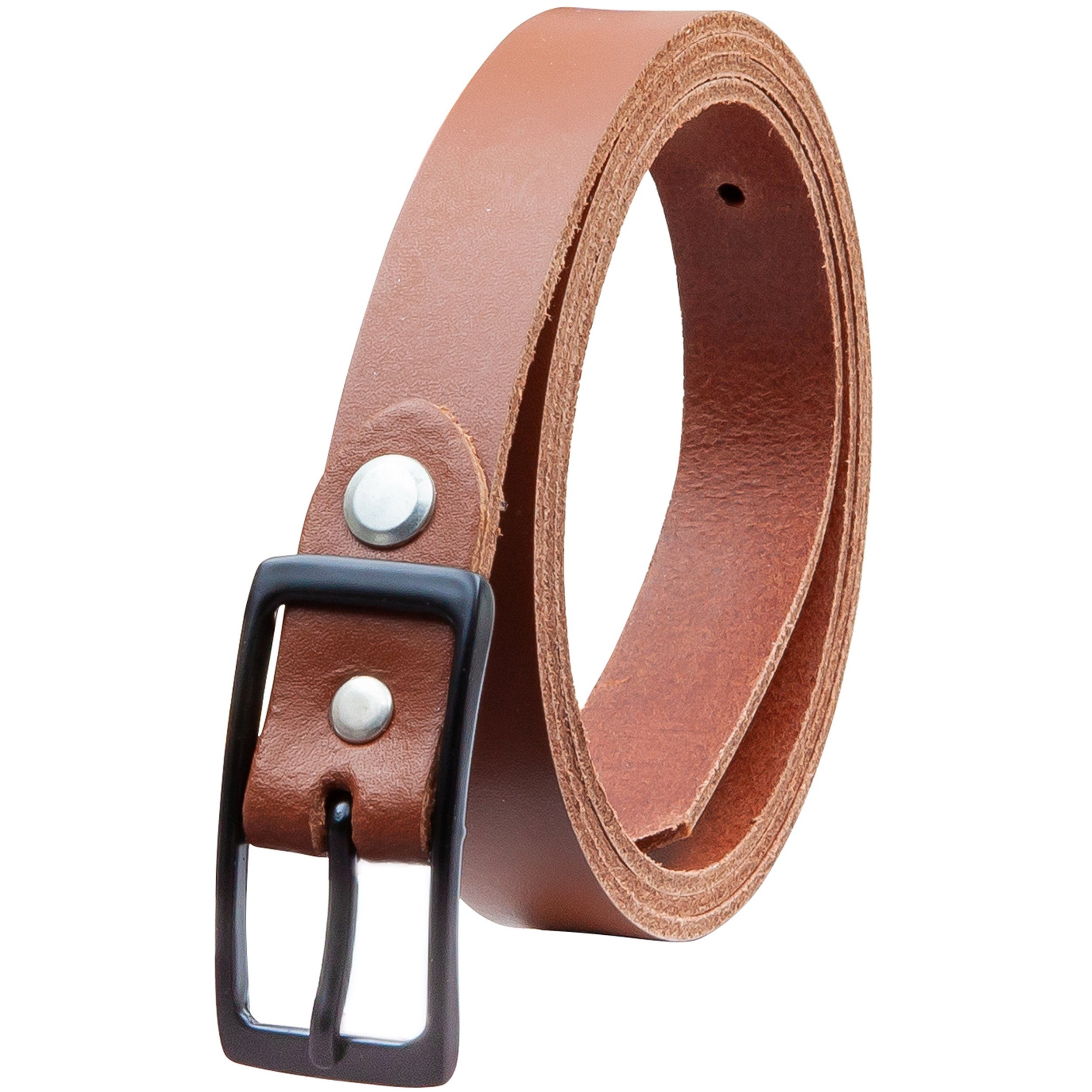 COLOGNEBELT Ledergürtel OM13-SL-Hellbraun MADE IN GERMANY, Hellbraun Kürzbar, 100 % Echtleder, Unisex