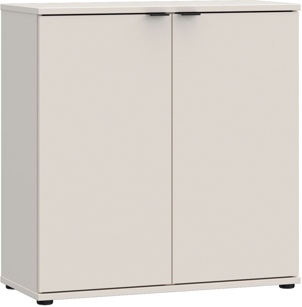 FORTE Kommode Ganymede, Kommode, Stauraum, Metallgriffe, 4 Dekore, Breite 80,1cm