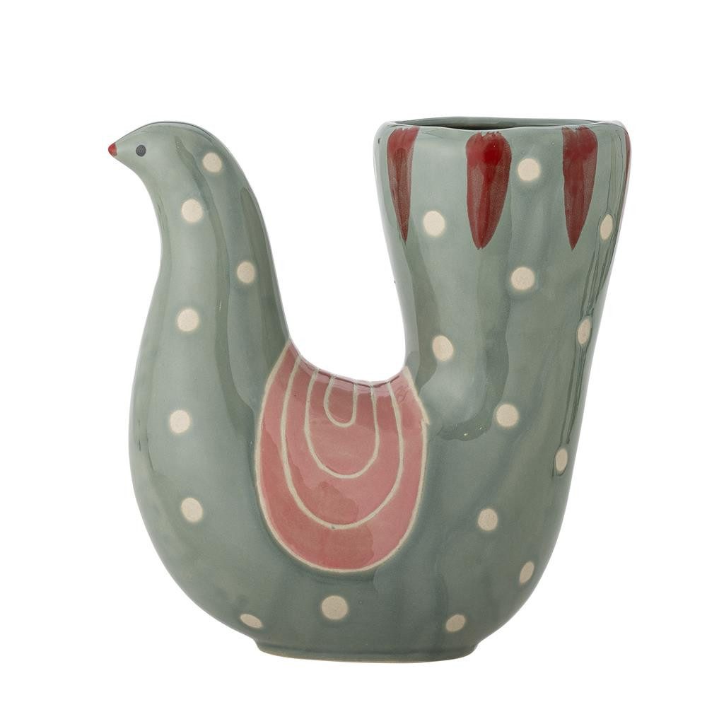 Bloomingville Dekovase Halim Vase, aus Glas in weißen Nuancen, einzigartige Form, Blumenvase Glasvase Tischvase, Wohnaccessoire, Nordische Dekoration