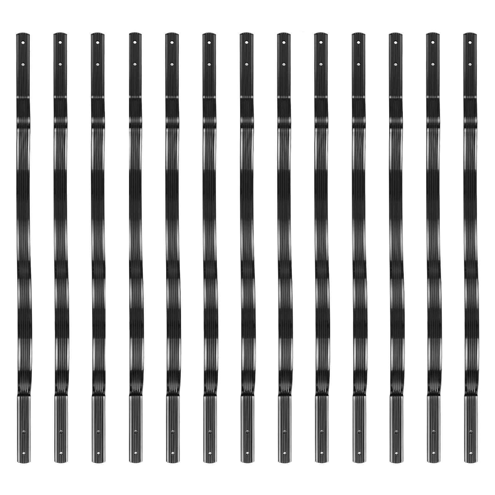 GarveeMore Brüstungsgeländer 50er-Packung wellenförmige Aluminium-Terrassengeländer