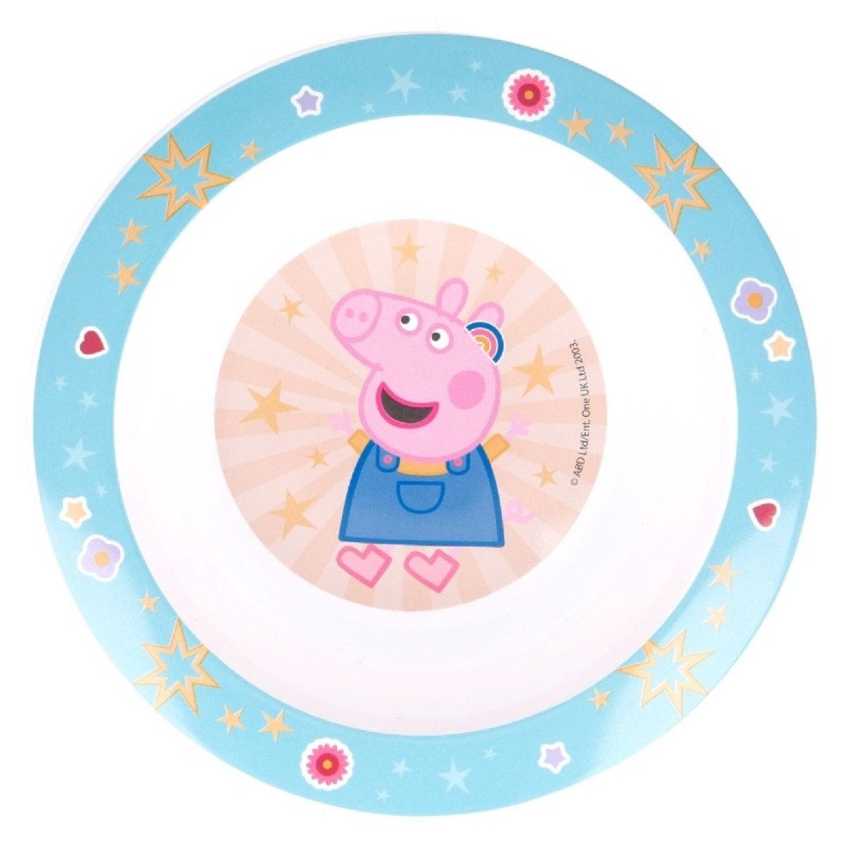 Peppa Pig Frühstücksteller Kindergeschirr ab 4 Jahren Schale für Kinder mikrowellengeeignet