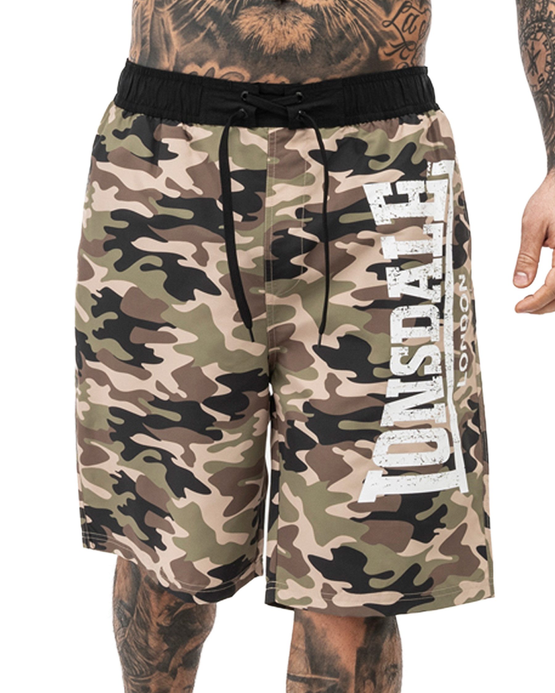 Lonsdale Badeshorts Lonsdale Beachshort Ballymena auffälliges Camouflage-Design