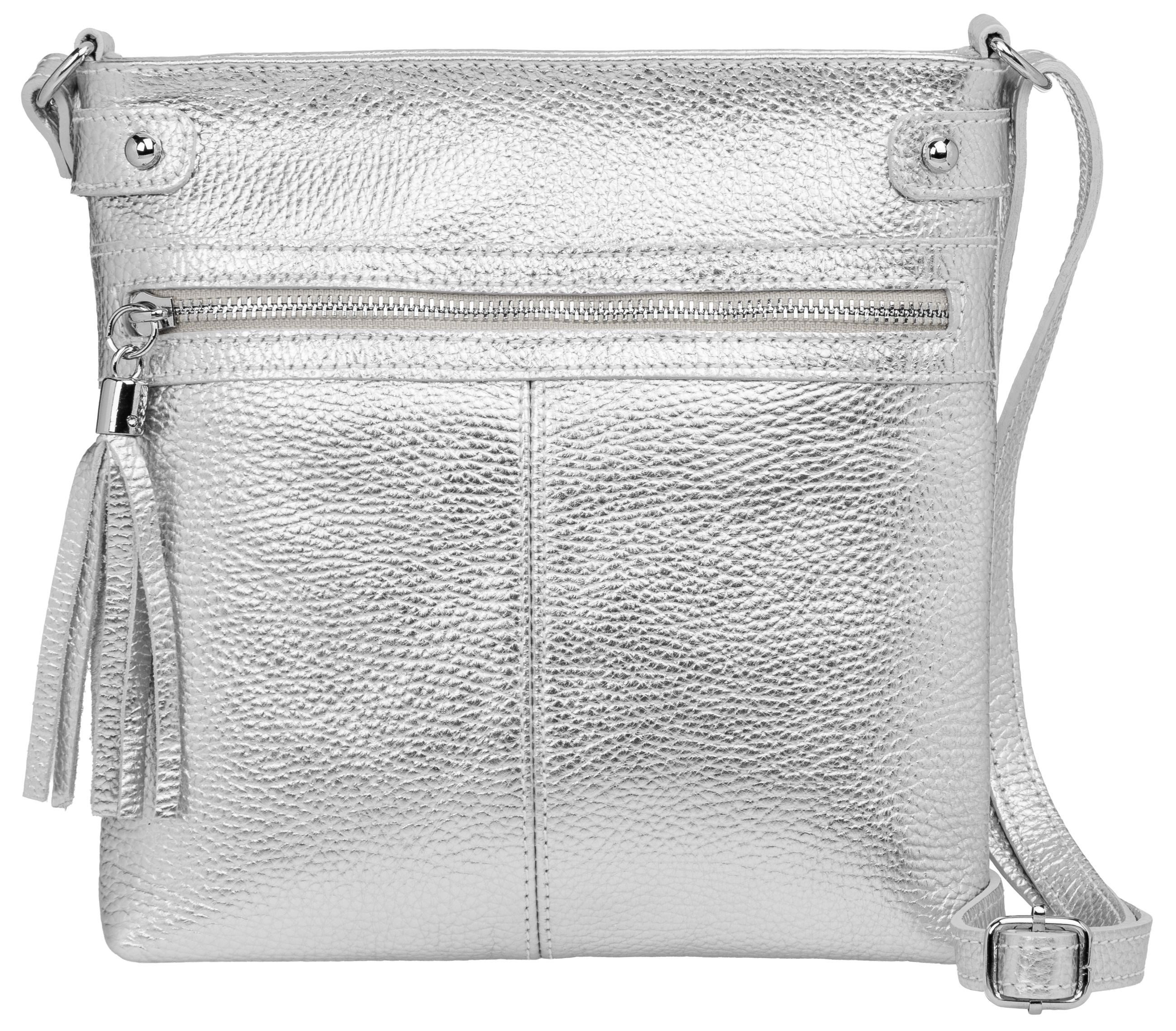 Caspar Umhängetasche Mittelgroße Crossbody Bag Leder günstig online kaufen