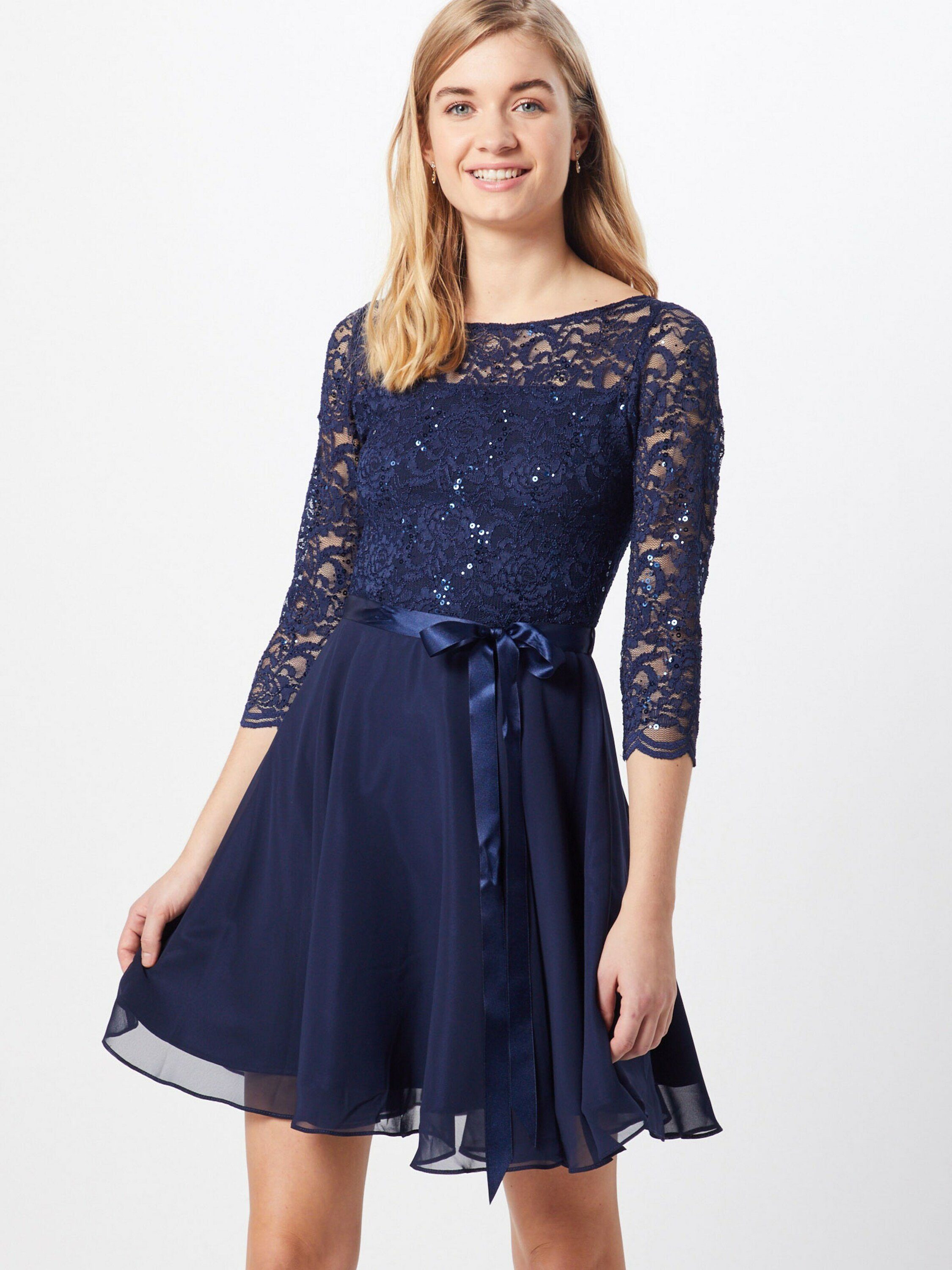 SWING Cocktailkleid (1-tlg) Pailletten