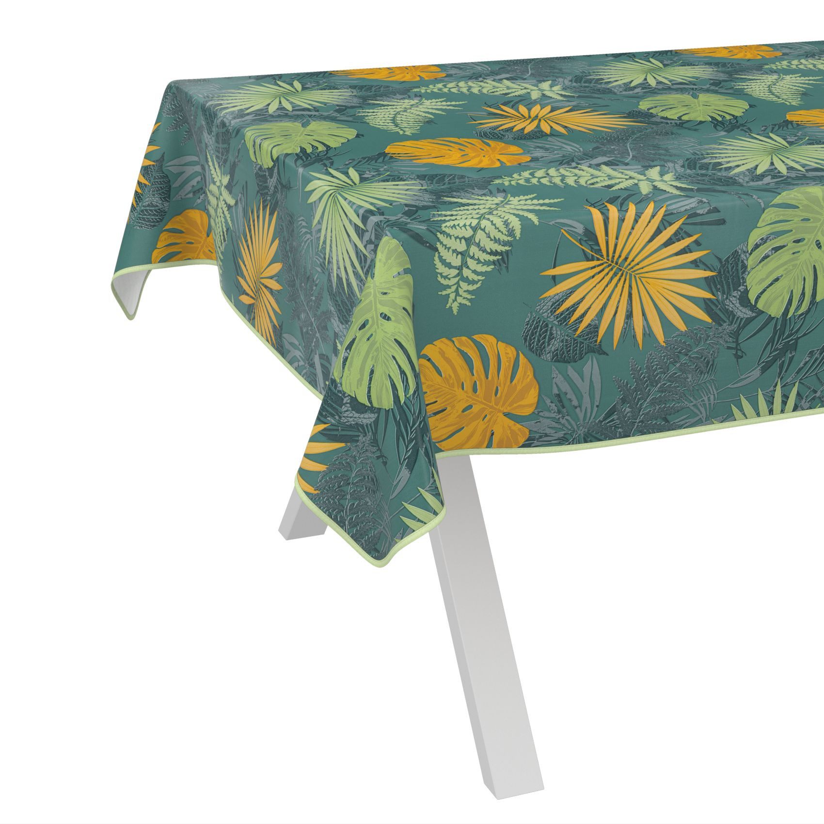 ANRO Tischdecke Wachstuch abwaschbar Jungle Tischwäsche (Einzelstück 1-tlg) günstig online kaufen