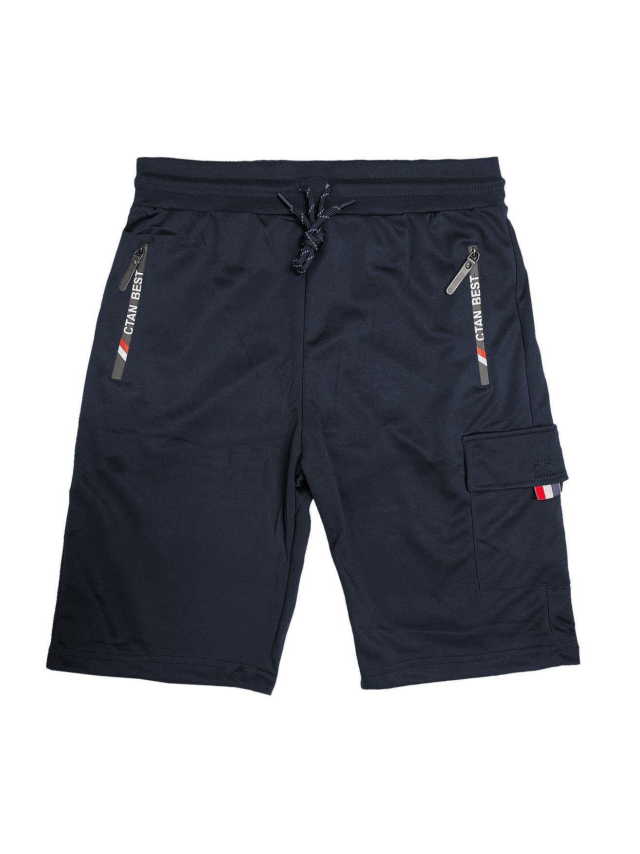 Max Men Sweatshorts Trainings Schorts mit Cargo Tasche Kurze Sport Hose 5862 in Navy