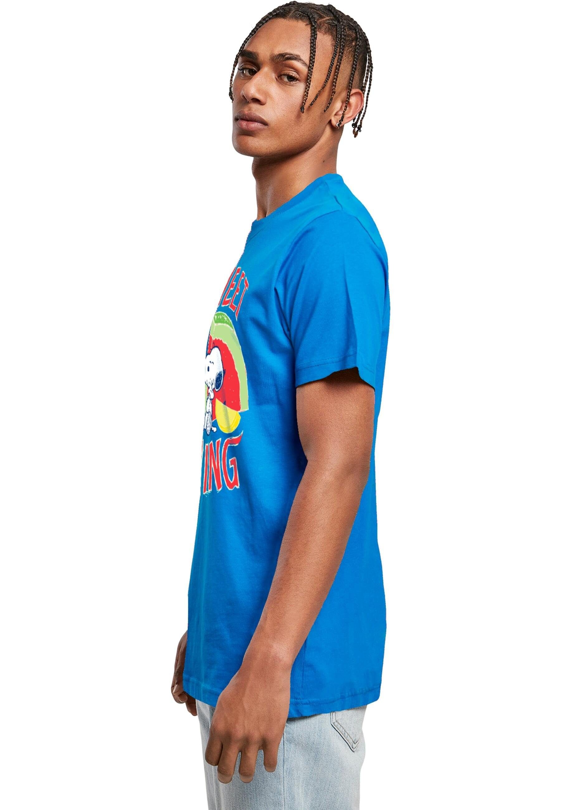 Round T-Shirt (1-tlg) cobaltblue Sweet Neck Merchcode - T-Shirt Herren thing Peanuts
