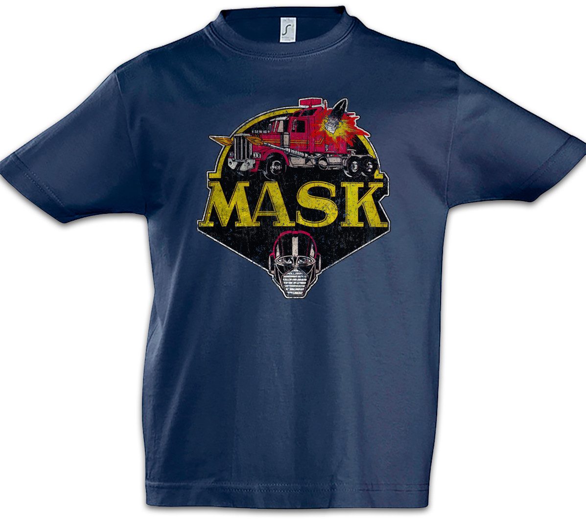 Print-Shirt Mask Vintage Logo Kinder T-Shirt Venom Kult TV Cartoon Retro 80s Kult