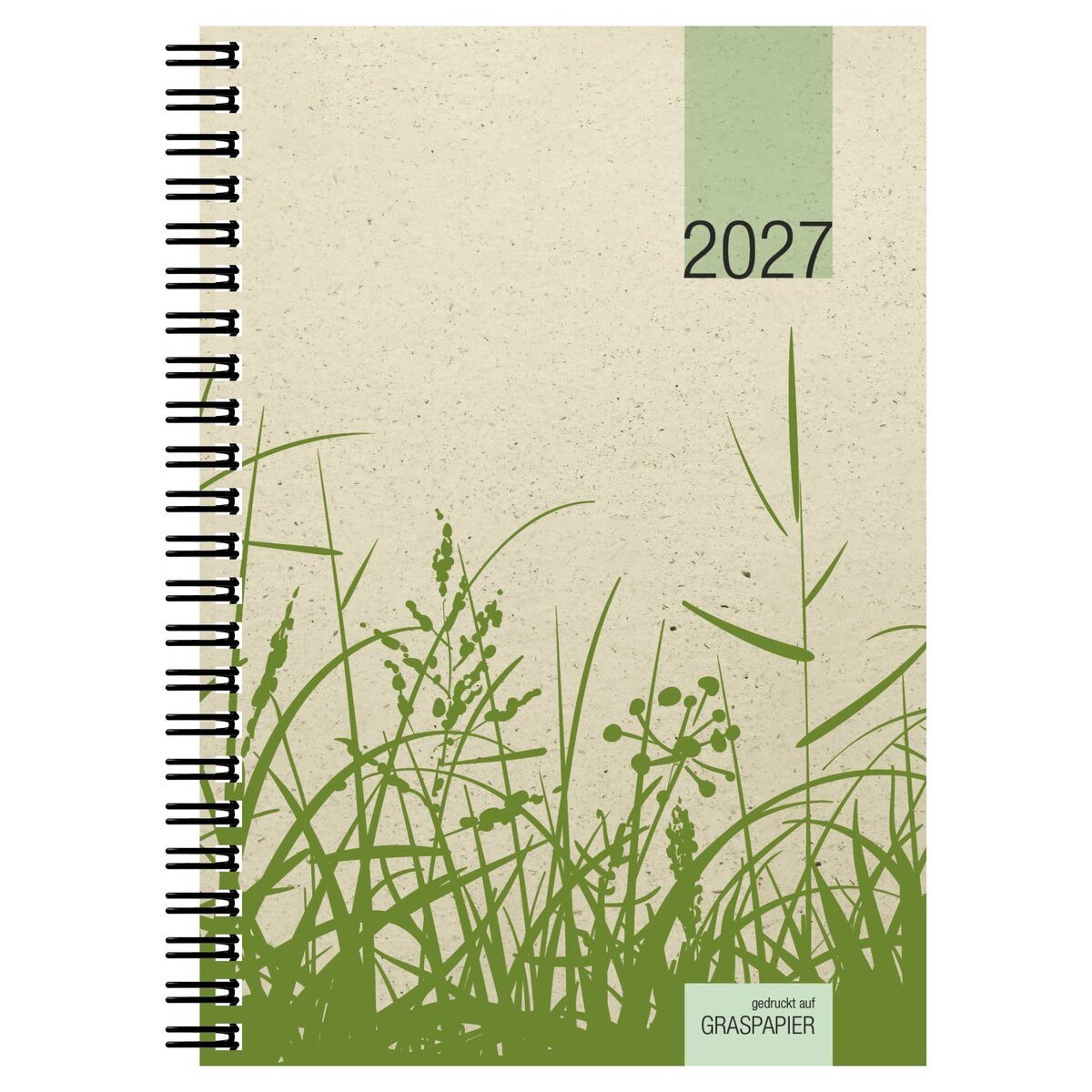 ZETTLER Taschenkalender Wochenbuch 759 Graspapier 13,7x19,6cm 1 Woche/2 Seiten 2027