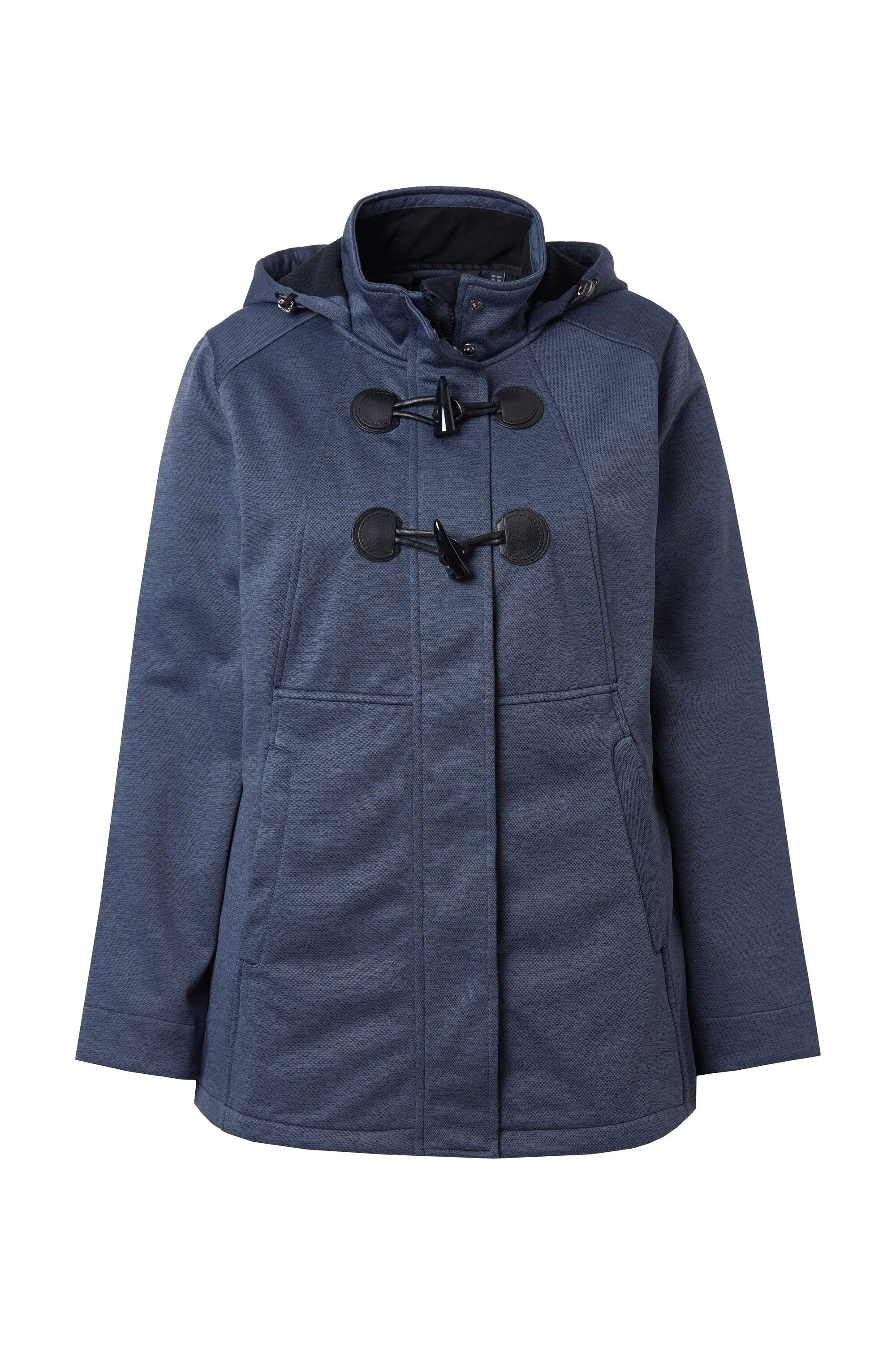 Ulla Popken Softshelljacke HYPRAR Softshelljacke Knebelknöpfe wasserabweise günstig online kaufen