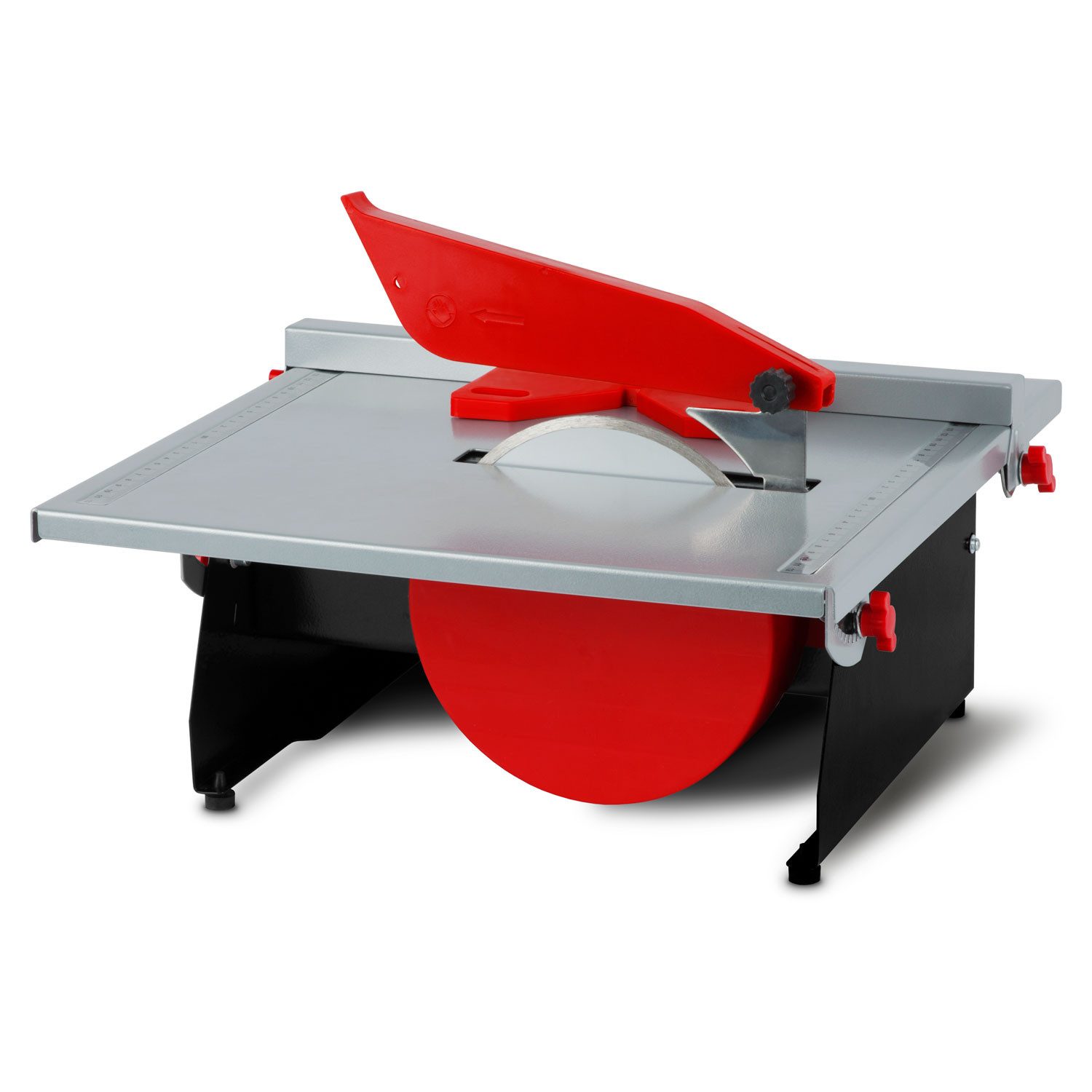 EBERTH Fliesenschneider Elektrischer Fliesenschneider mit 180mm Diamanttrennscheibe, Elektrisch 600 Watt, Parallel und Gehrungs-Anschlag, Neigung bis 45°