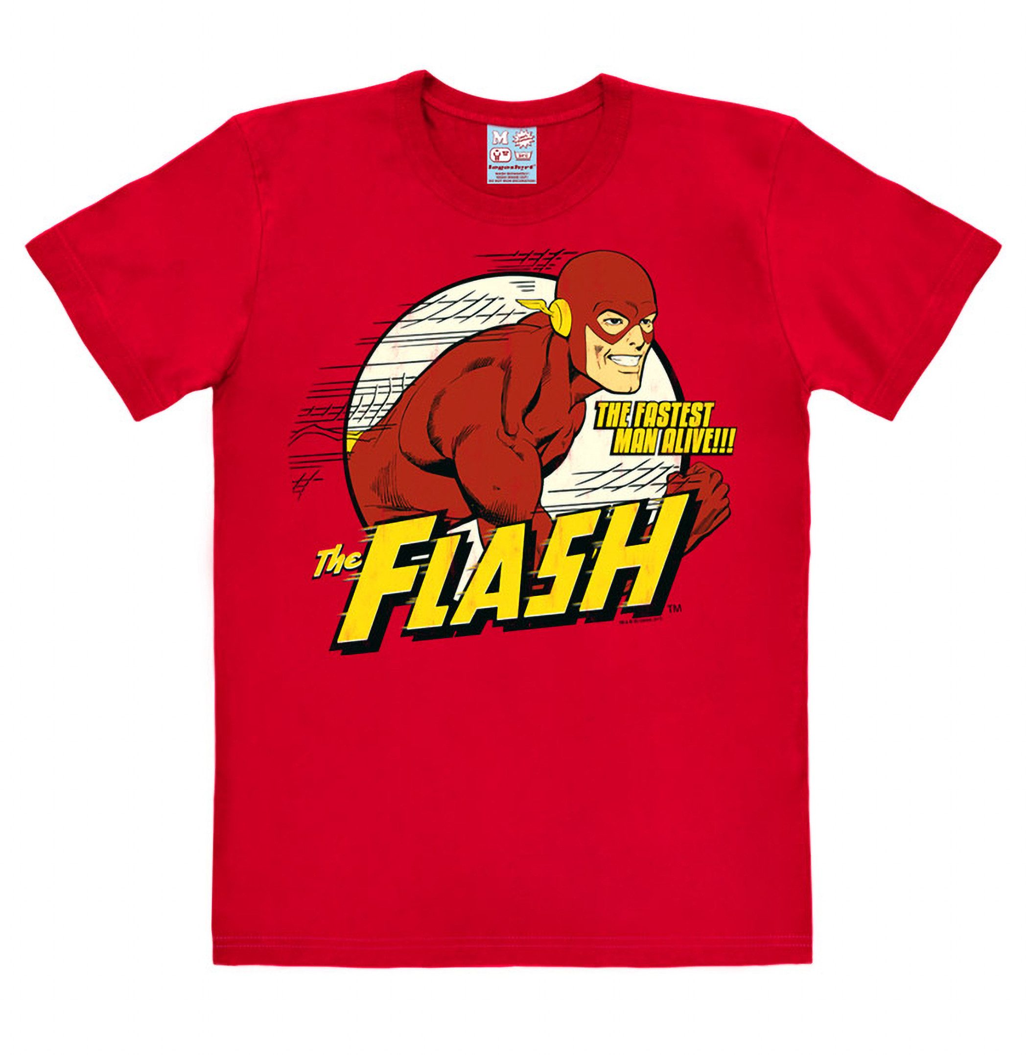 LOGOSHIRT Print-Shirt Flash - The Fastest Man Alive - DC Comics Original Design aus dem DC Comics Universum