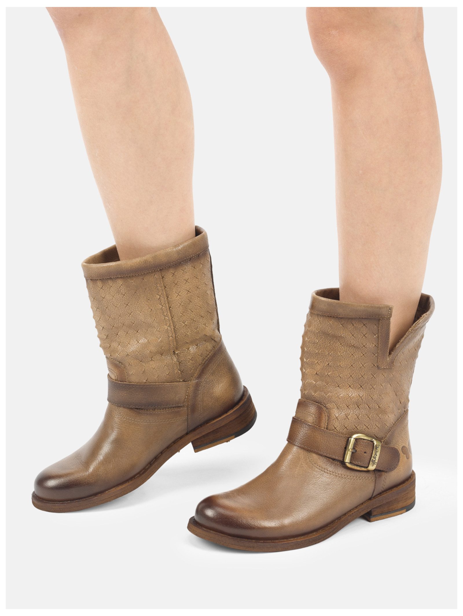 Felmini Stiefelette Veloursleder . Ankleboots