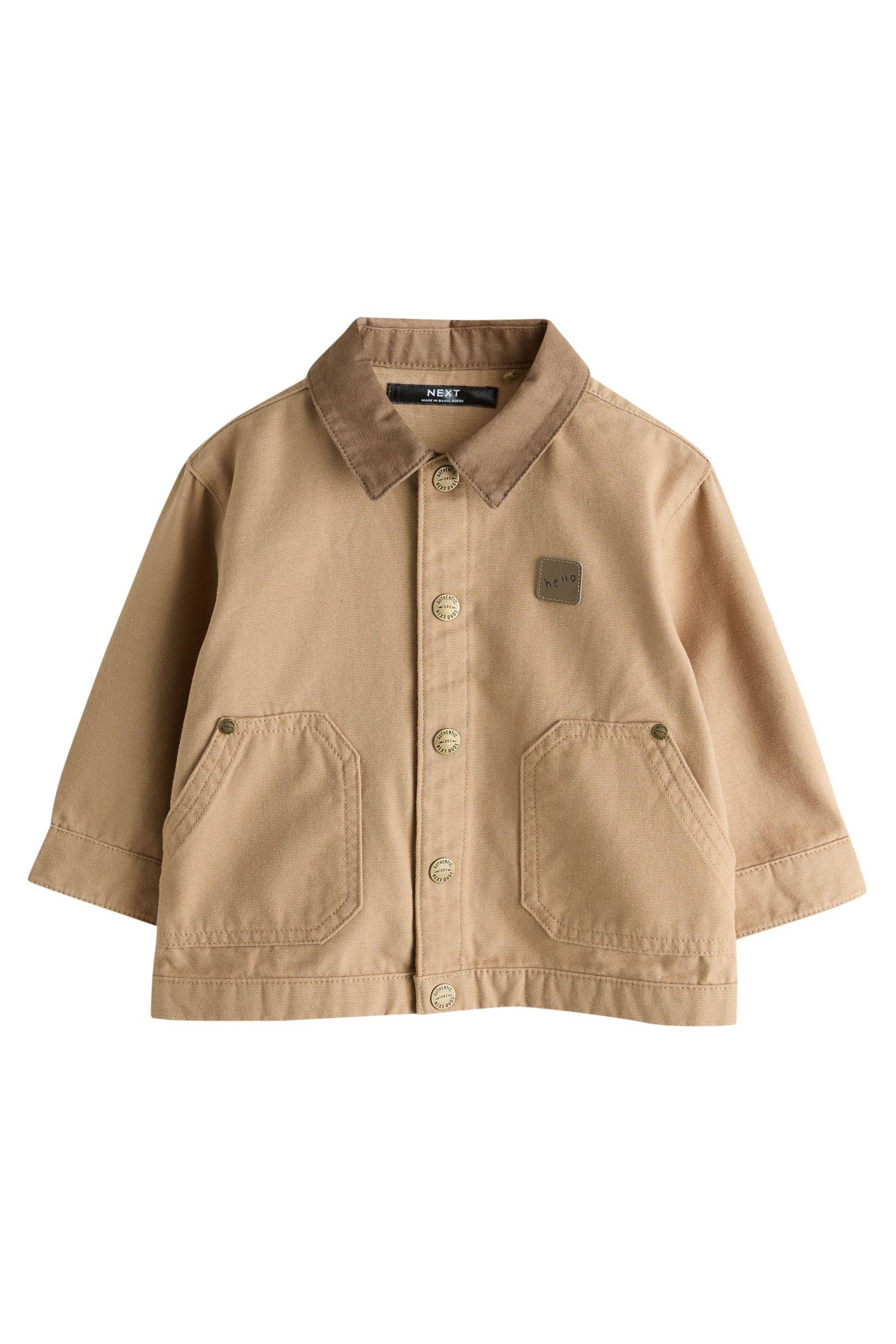 Next Hemdjacke Canvas-Hemdjacke (1-St)