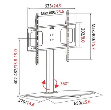 my wall HP2DRL TV-Standfuß, (bis 65 Zoll, Packung, 1-teilig, Standfuß für LCD TV)