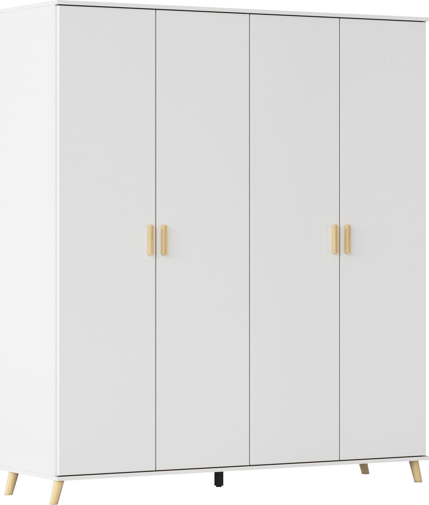 rauch Kleiderschrank Ottos Choice Skandi Kinderzimmer Bestseller Schlafzimmerschrank FALUN (Breite 92/137/182, Höhe 203 cm) im modernen Skandi-Look, Füße/Griffe Eiche massiv MADE IN GERMANY