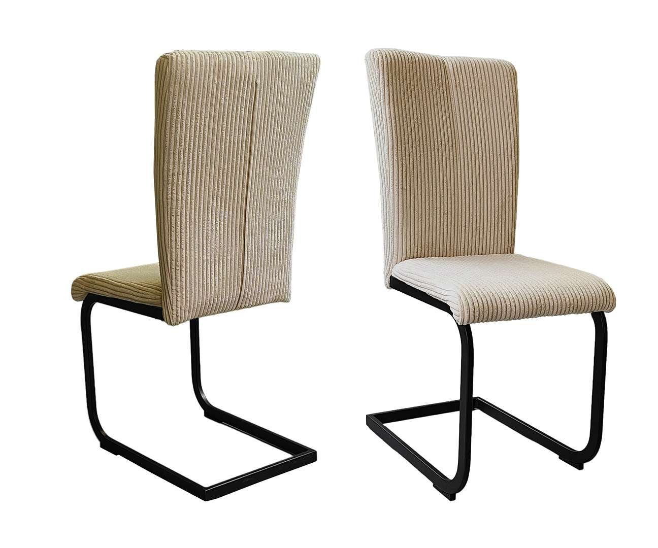 OTTO home Freischwinger Oliver (Set, 2 St), Stuhl belastbar bis 120 Kg