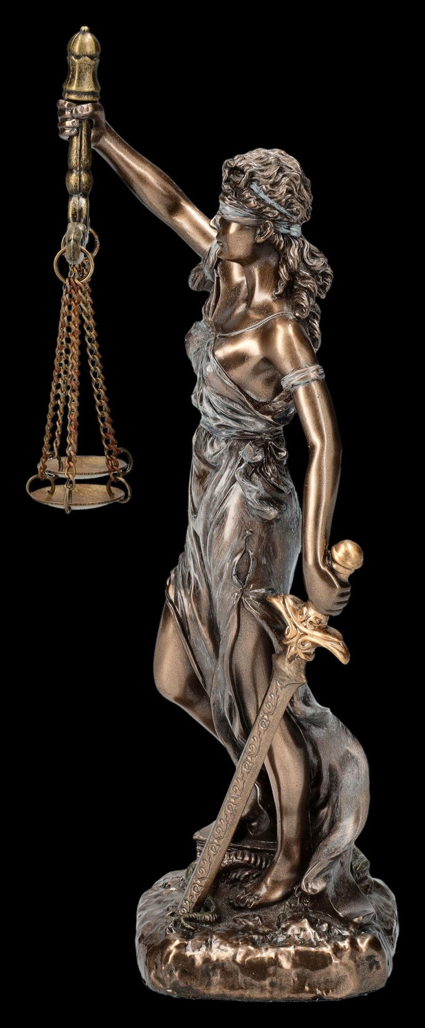 Figuren Shop GmbH Dekofigur Justitia Figur - Göttin mit Waage - Veronese Göttin der Gerechtigkeit