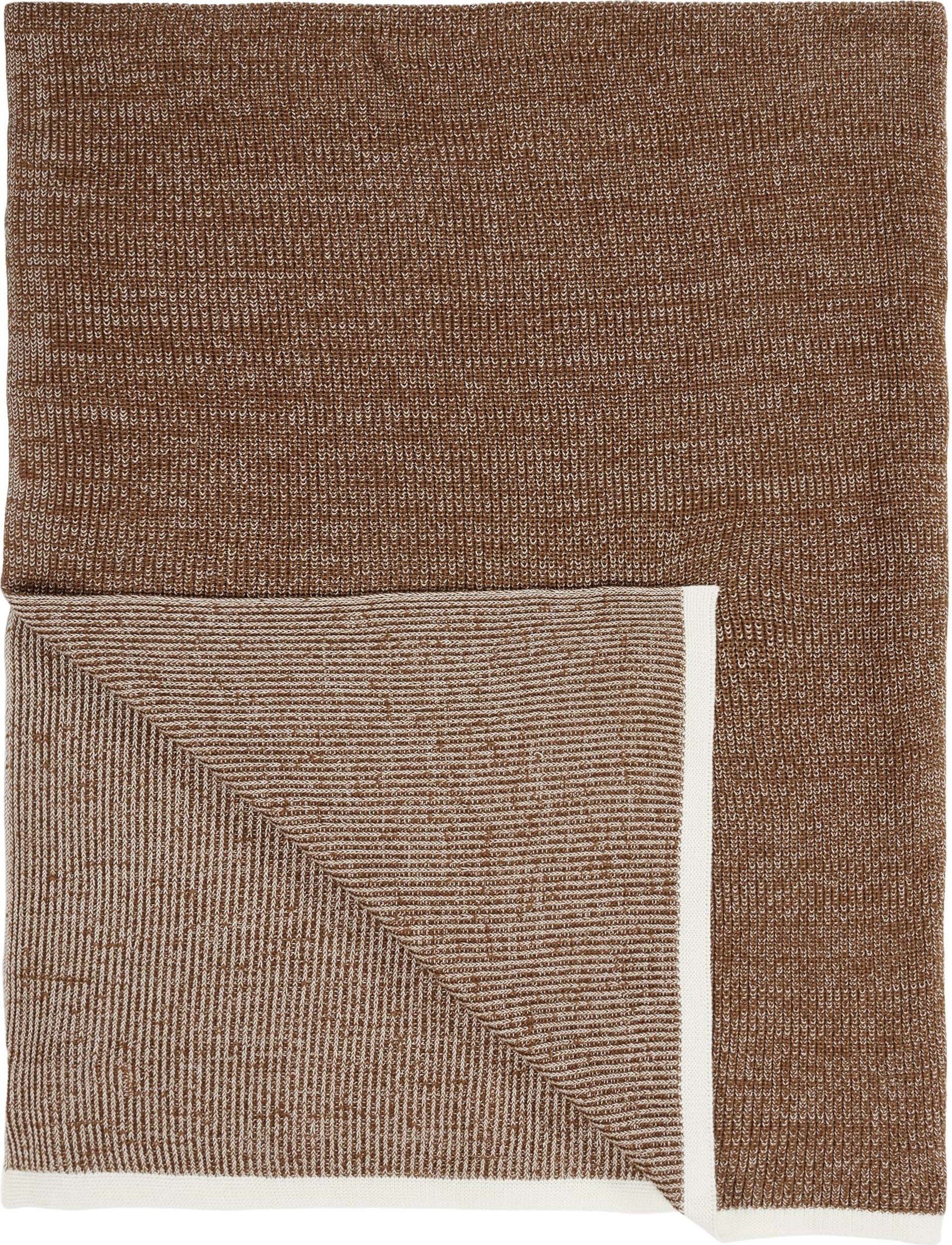 Plaid Rivar in Warm Pecan, Marc O'Polo Home, aus 100% Bio-Baumwolle