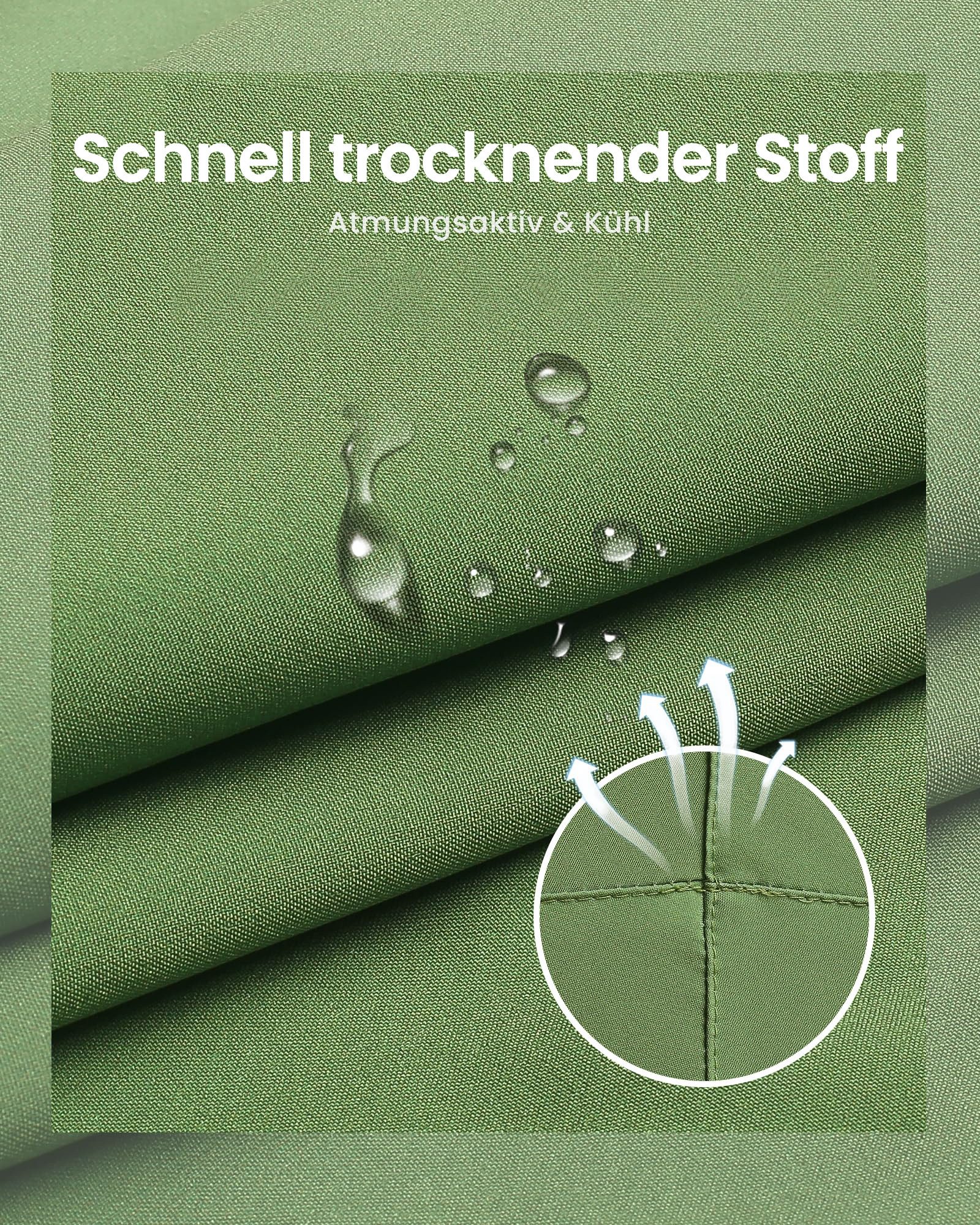 MaaMgic Shorts Herren Stretch kurze Hose Männer Badehose mit Reißverschlusstaschen (1-tlg)