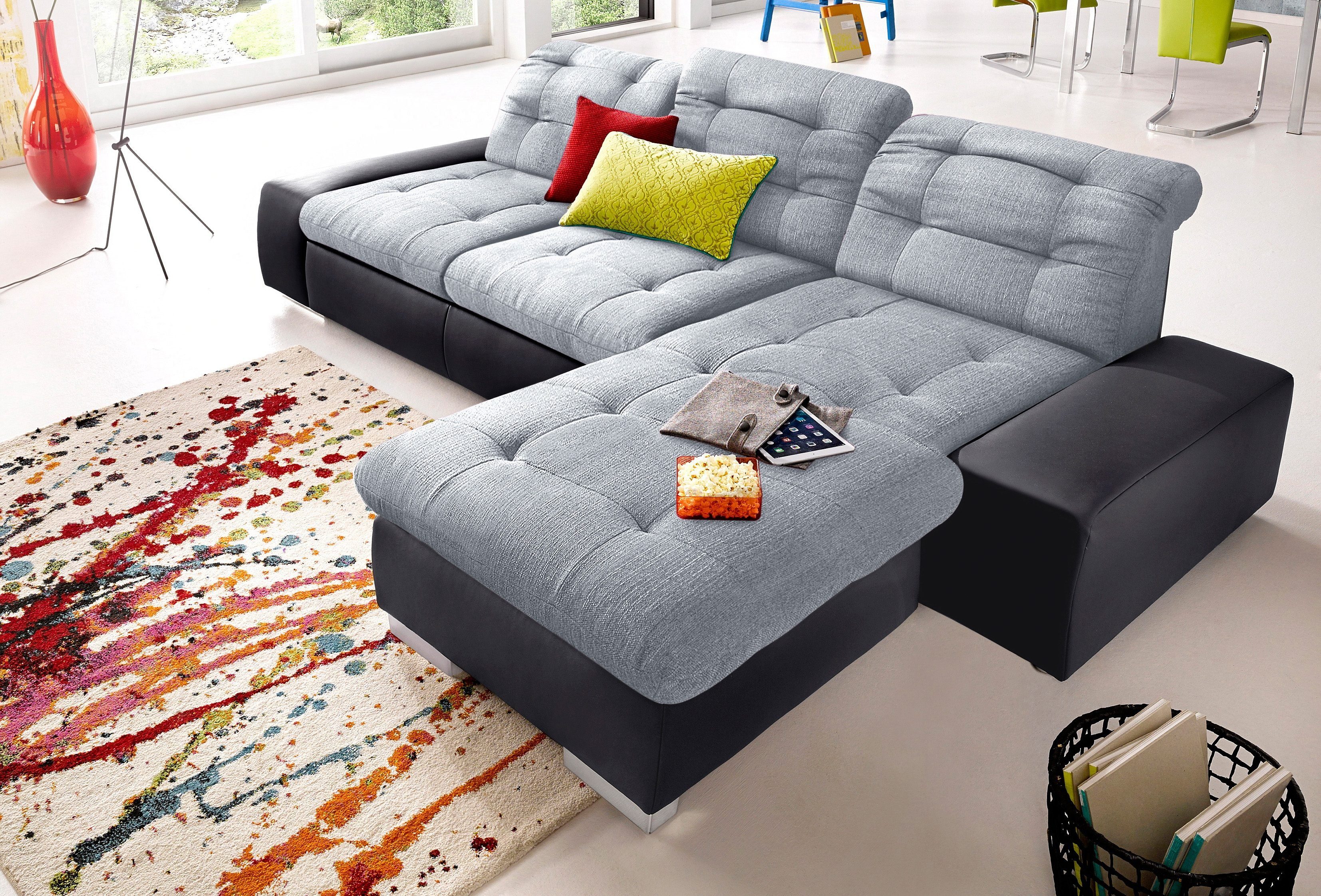 sit&more Ecksofa Palomino L-Form, wahlweise XL oder XXL und mit Bettfunktion