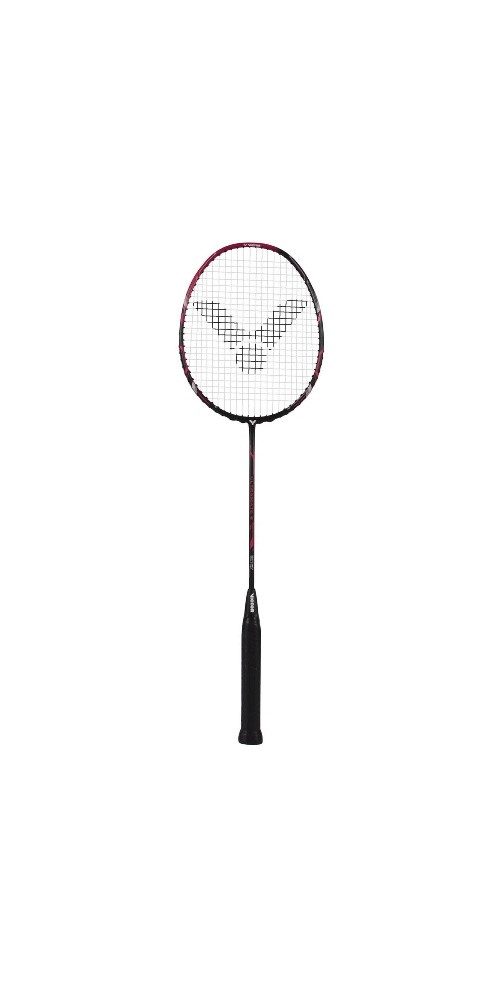 Badmintonschläger Ultramate 8 (kopflastig, mittel) schwarz/violett - besaitet