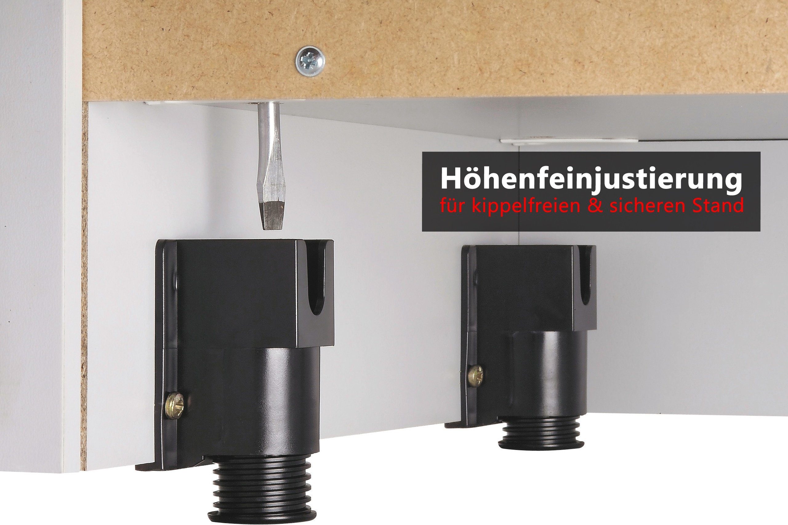 bümö Aktenschrank Rollladenschrank Griffe: Buche/Silber Ordnerhöhen office - Dekor: 5 Relinggriff - (Kunststoff)