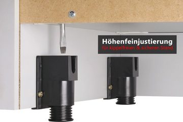 bümö Aktenschrank office Hängeregister Kombi - 2 Schübe Dekor: Buche/Silber - Griffe: Relinggriff (Kunststoff)