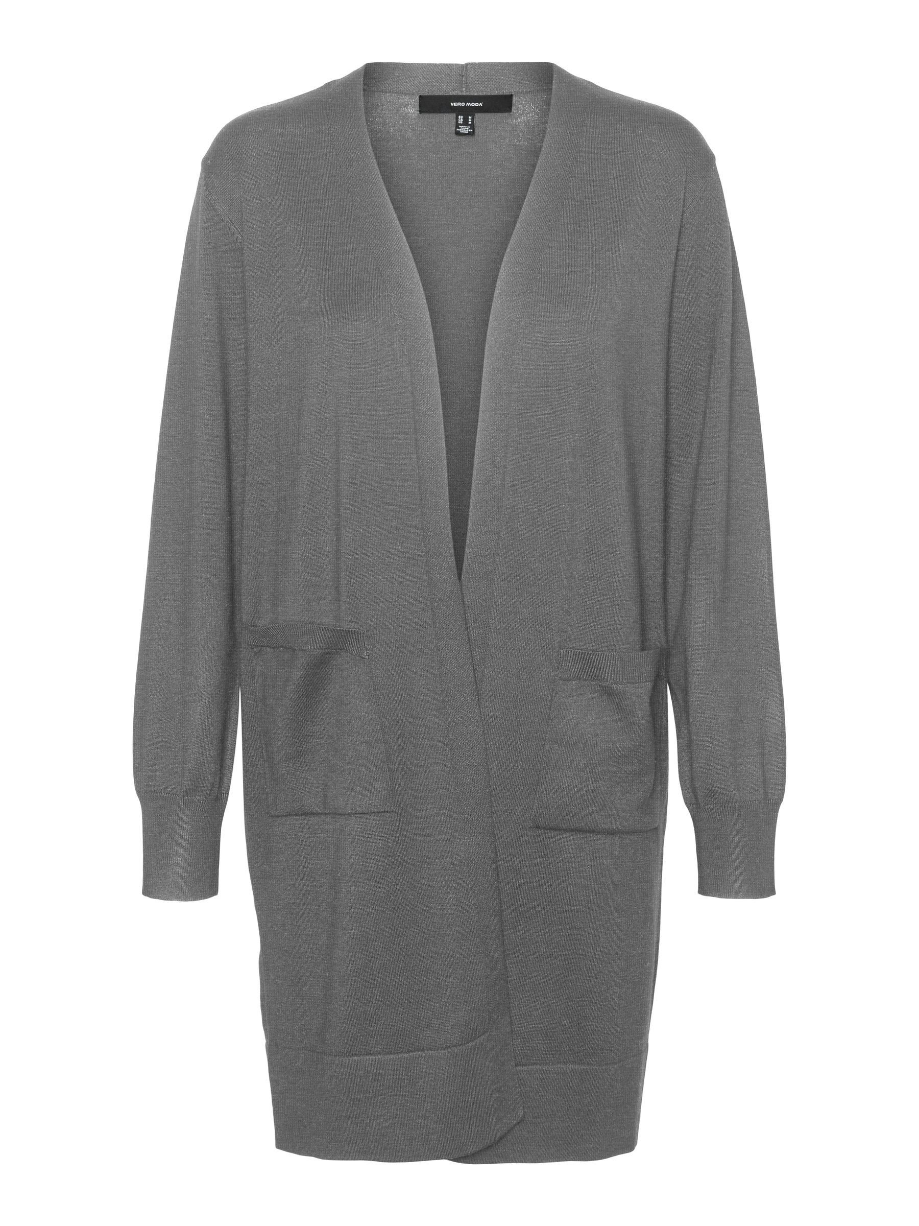 Vero Moda Cardigan Cardigan lange Strickjacke loose fit VMSILJE LS OPEN CARDIGAN GA NOOS
