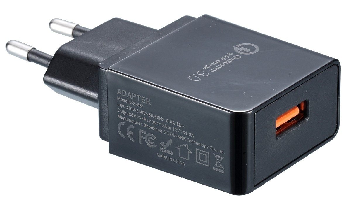 Nitecore Quick Charge 3.0 USB-Adapter Schnellladefunktion USB-Ladegerät (1-tlg)