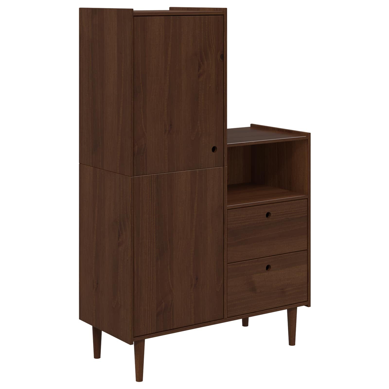 vidaXL Sideboard Schrank BILBAO Karamell 100 x 45 x 160 cm (1 St)