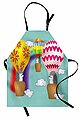 Abakuhaus Kochschürze »Höhenverstellbar Klare Farben ohne verblassen«, Igel Tiere in Luftballons, Bild 1