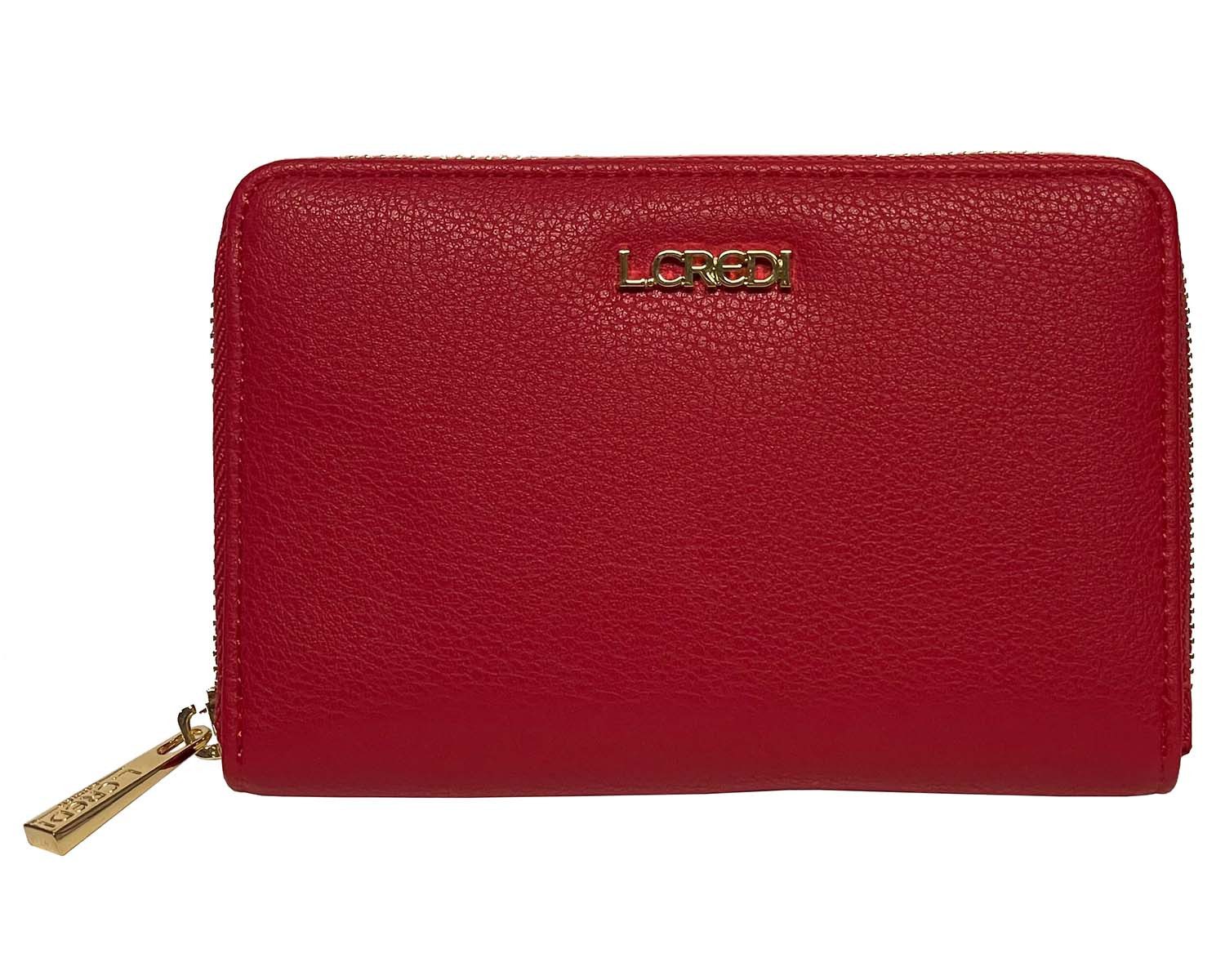 L. CREDI Geldbörse L.CREDI-Damen-Börse-RFID FILIPPA 415 Mohn 16x10,5x3 (Dam günstig online kaufen