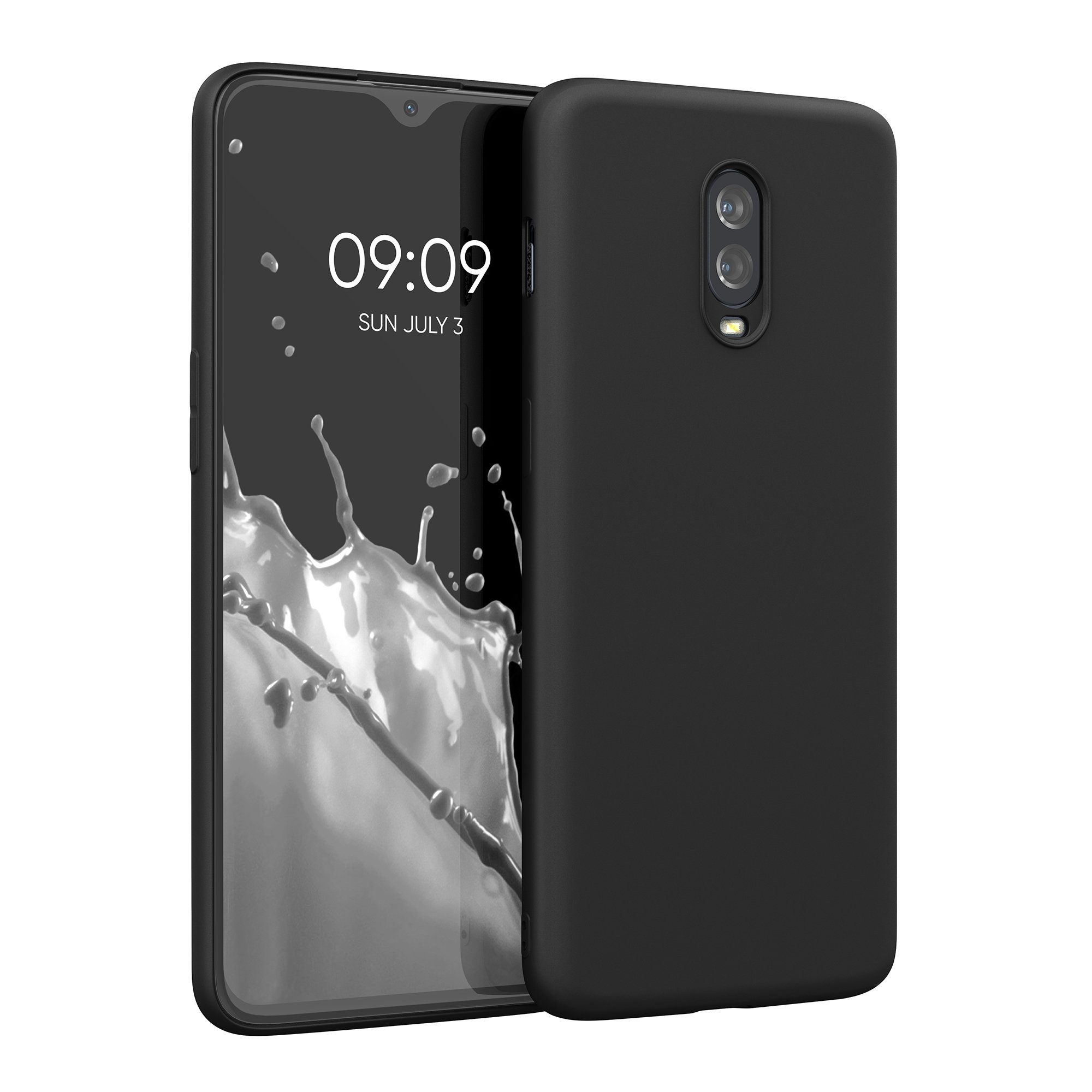 kwmobile Handyhülle Slim Case für OnePlus 6T, Hülle Silikon Handy - Handyhülle gummiert