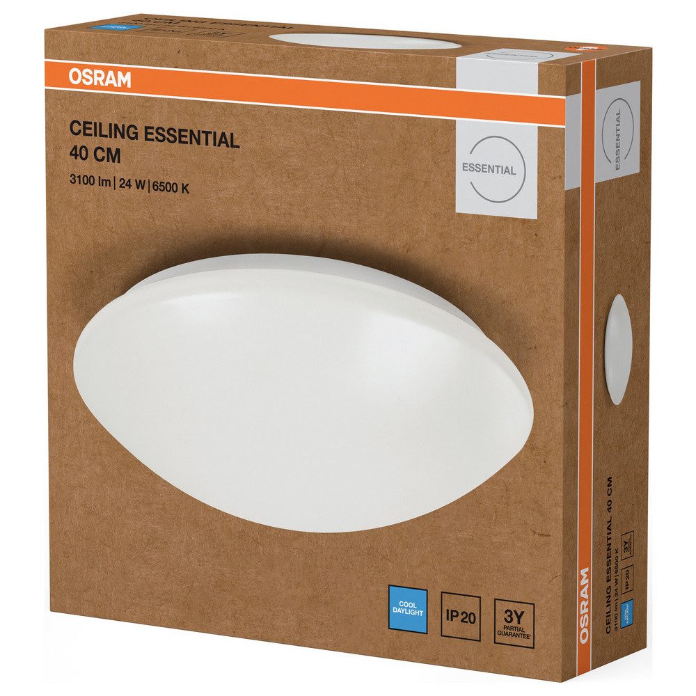 Osram Außen-Wandleuchte OSRAM HOMELIGHTING Ceiling Essential 400mm 24W 6500K 4099854445453 LED