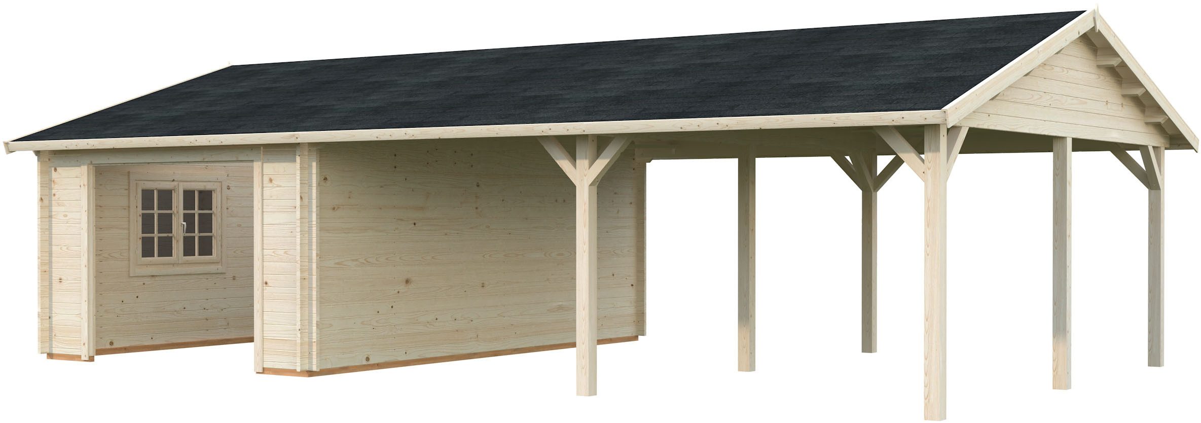 Palmako Garage Roger, ohne Tor, BxTxH: 1006x619x316 cm