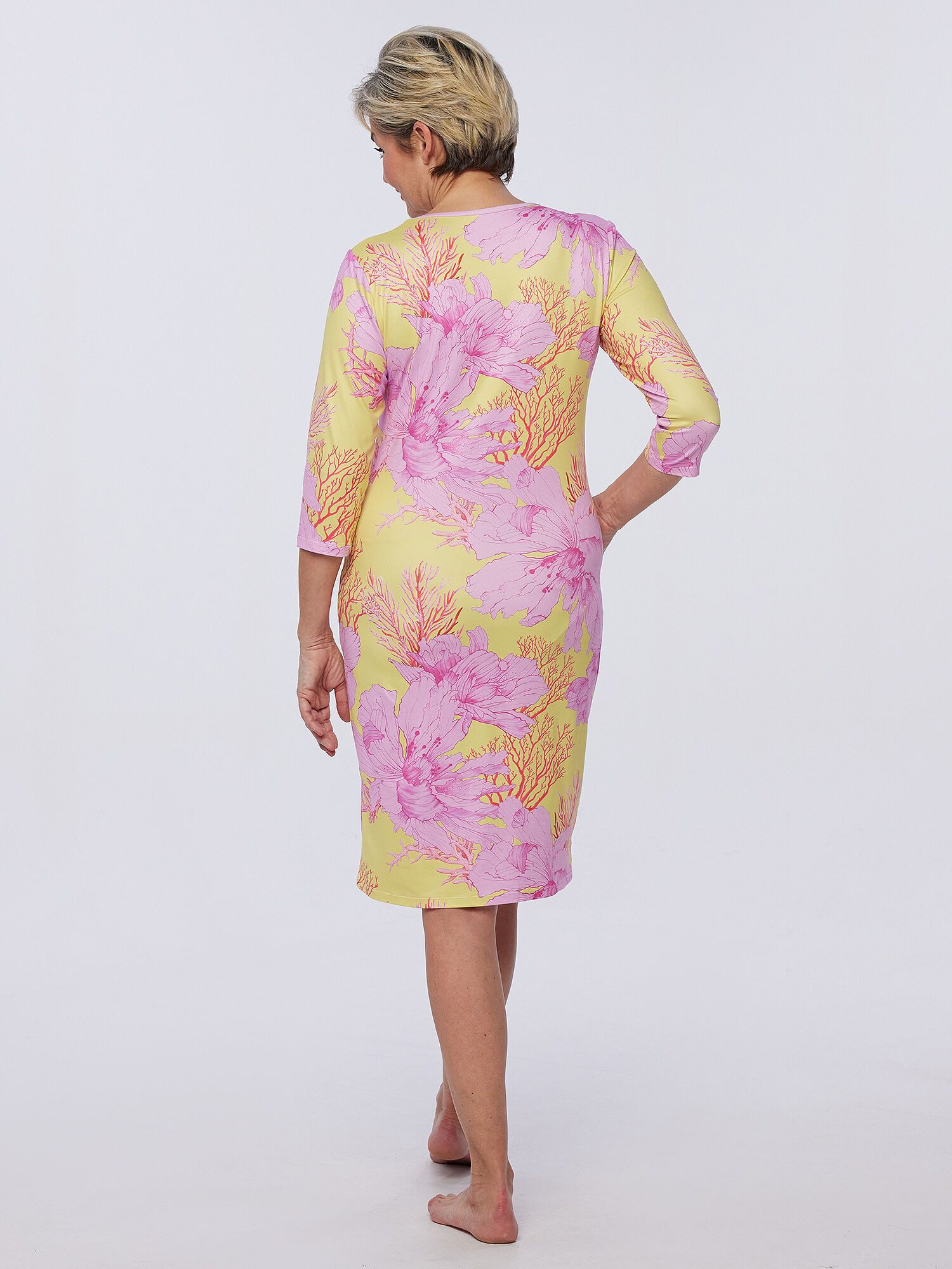 Belli Beaux Nachthemd Schlafkleid pflegeleicht mit Corallendruck günstig online kaufen